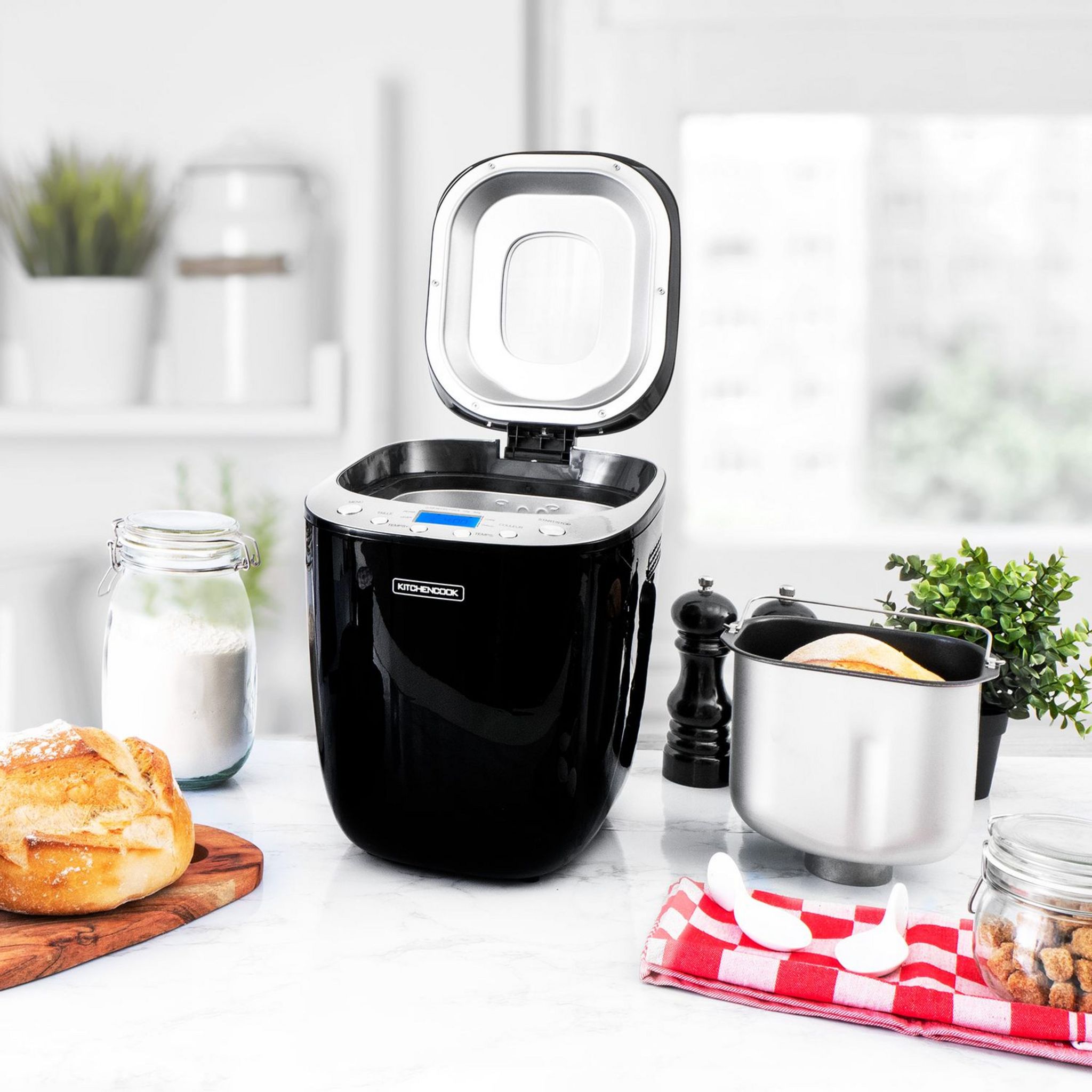 Voir la diapositive 10 : KITCHENCOOK Machine à pain SMART B - Noir
