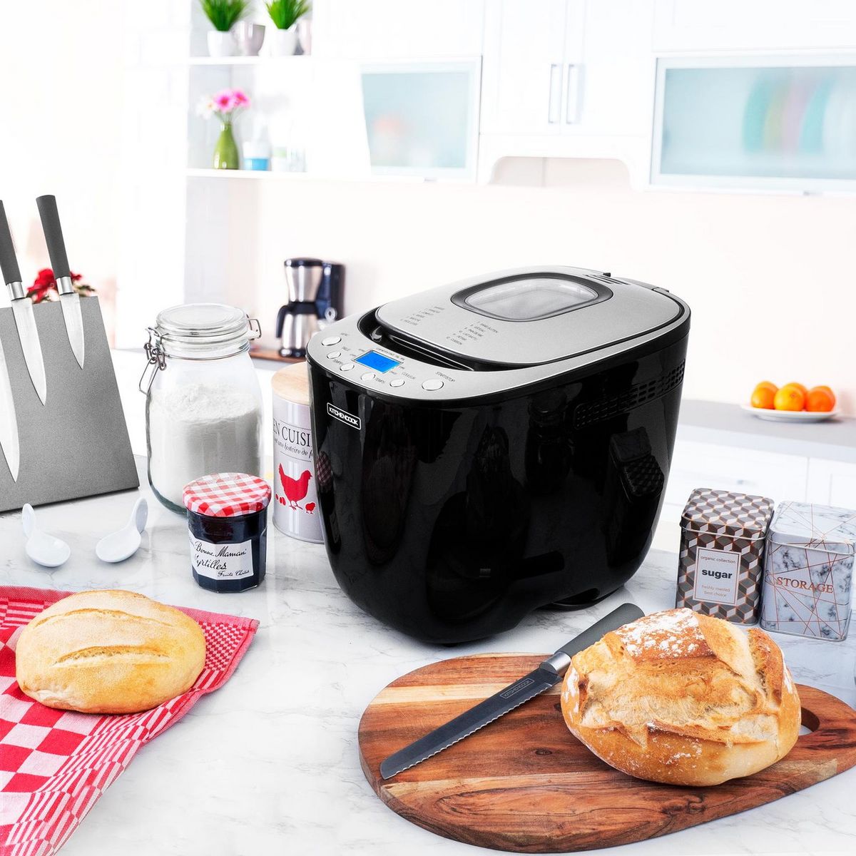 KITCHENCOOK Machine à pain SMART B - Noir