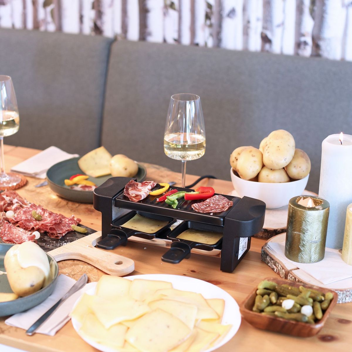 LIVOO Appareil à raclette 2 personnes DOC260 - Noir