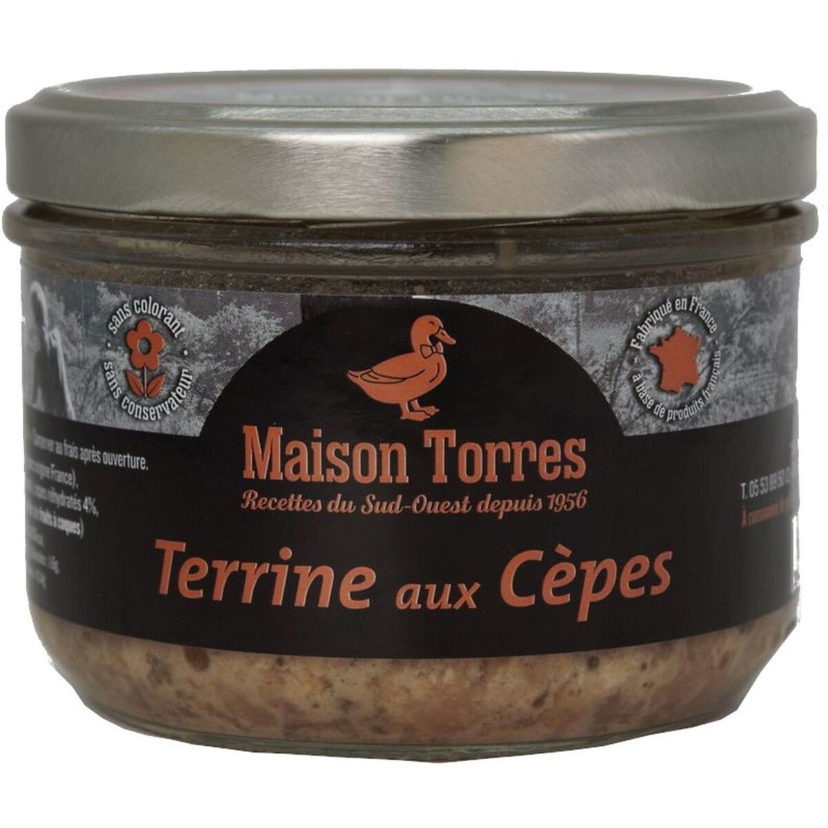 MAISON TORRES Terrine aux cèpes 180g