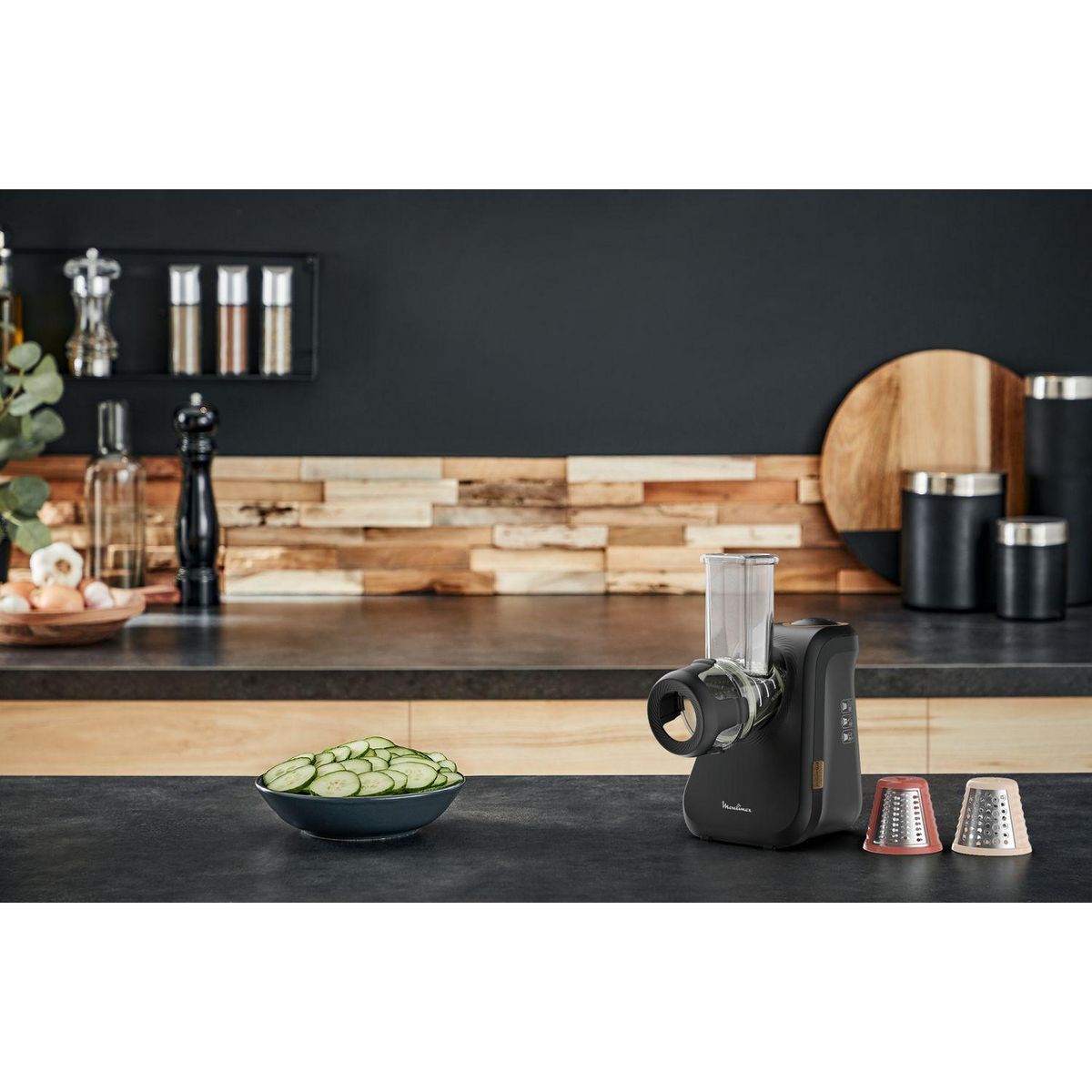 MOULINEX Découpe légumes ECO Respect DJ77EN10 - Noir