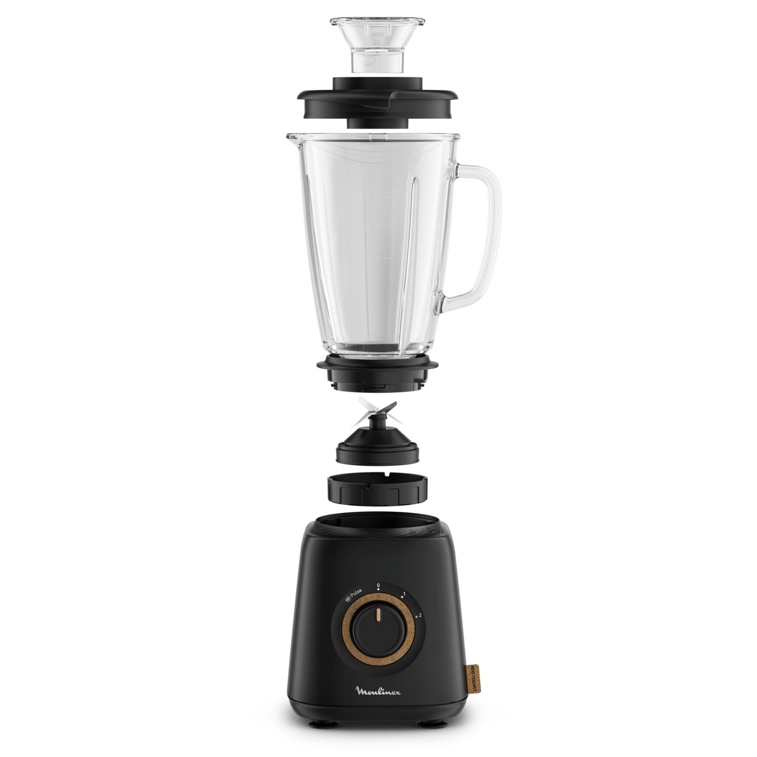 Voir la diapositive 5 : MOULINEX Blender bol en verre LM46EN10 - Noir