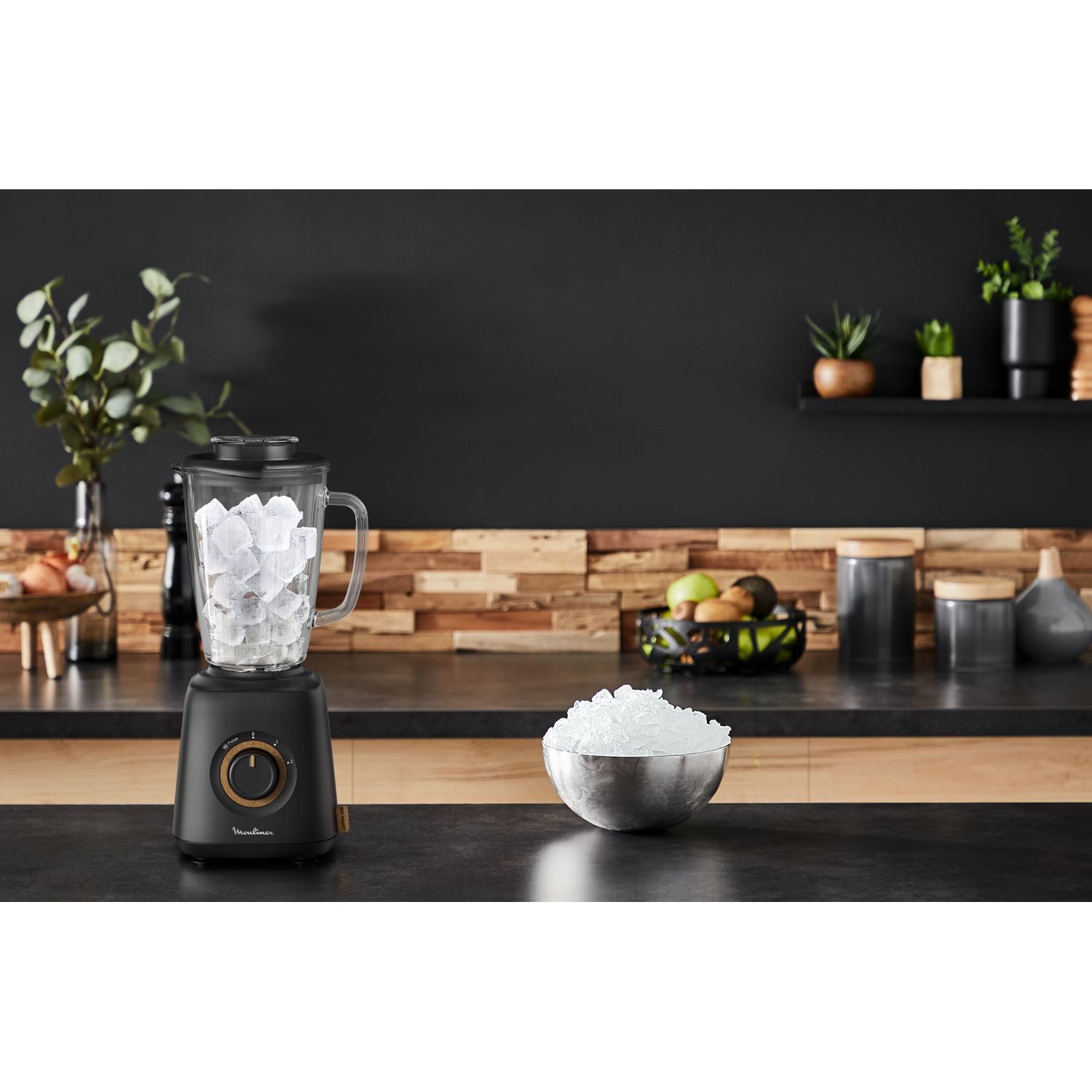 Voir la diapositive 9 : MOULINEX Blender bol en verre LM46EN10 - Noir