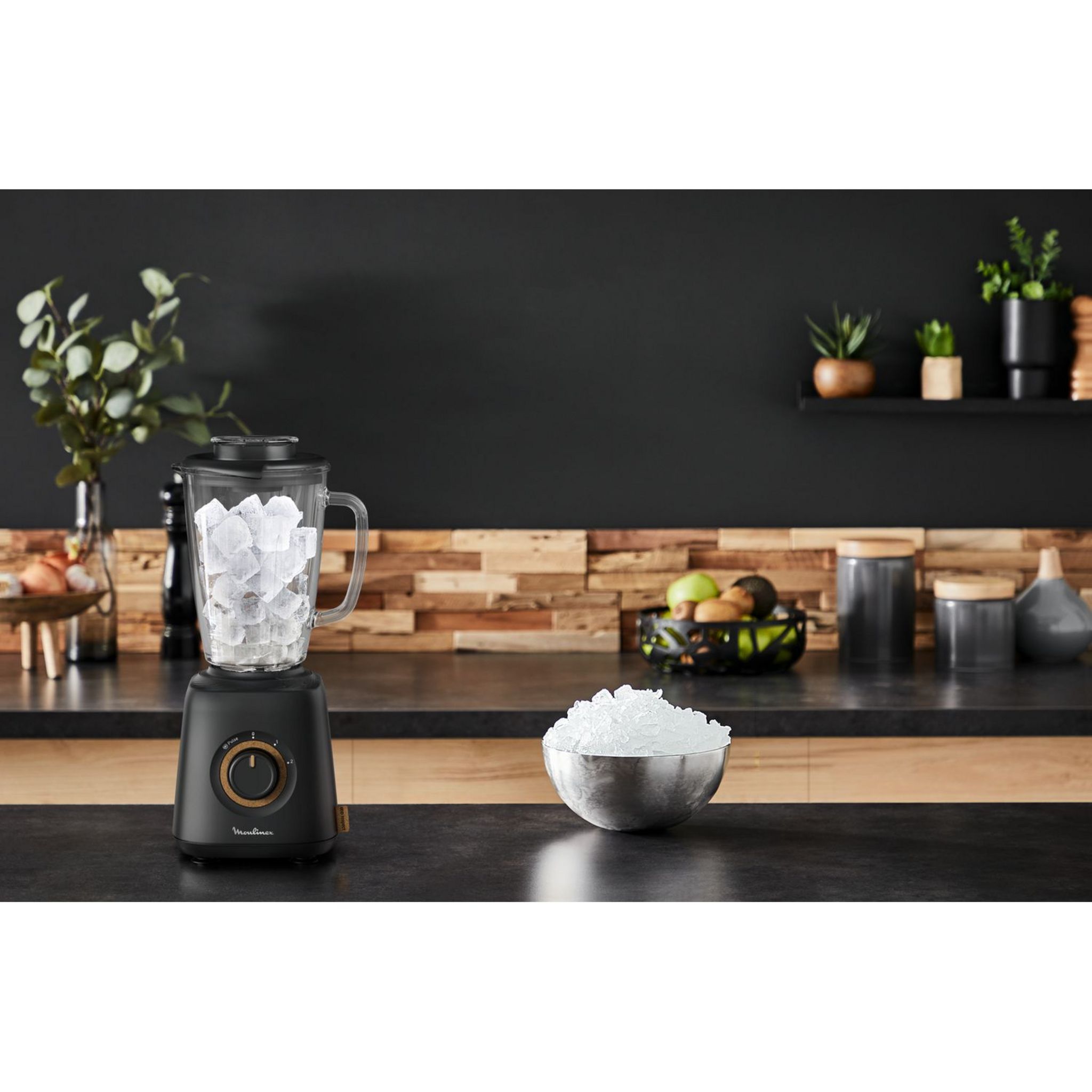 Voir la diapositive 9 : MOULINEX Blender bol en verre LM46EN10 - Noir