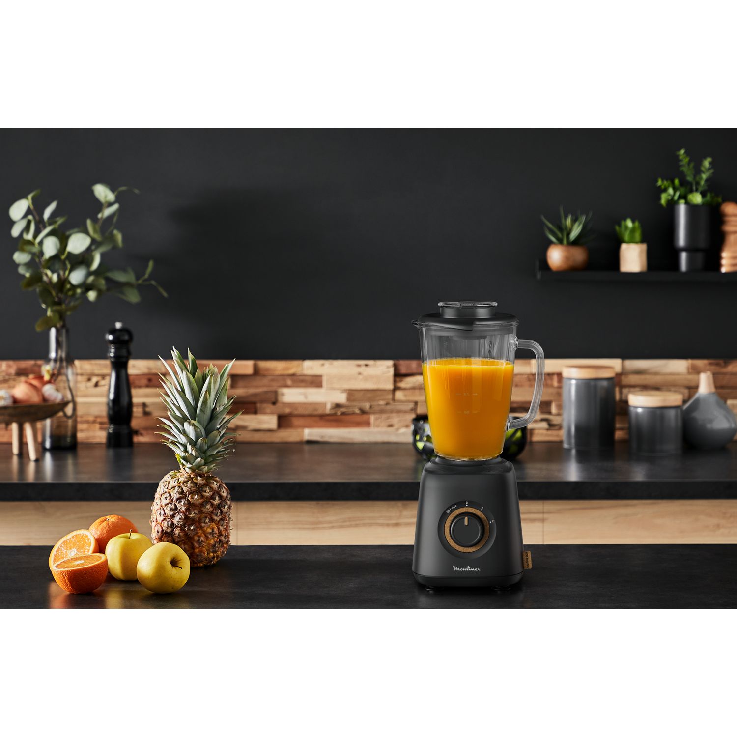 Voir la diapositive 2 : MOULINEX Blender bol en verre LM46EN10 - Noir