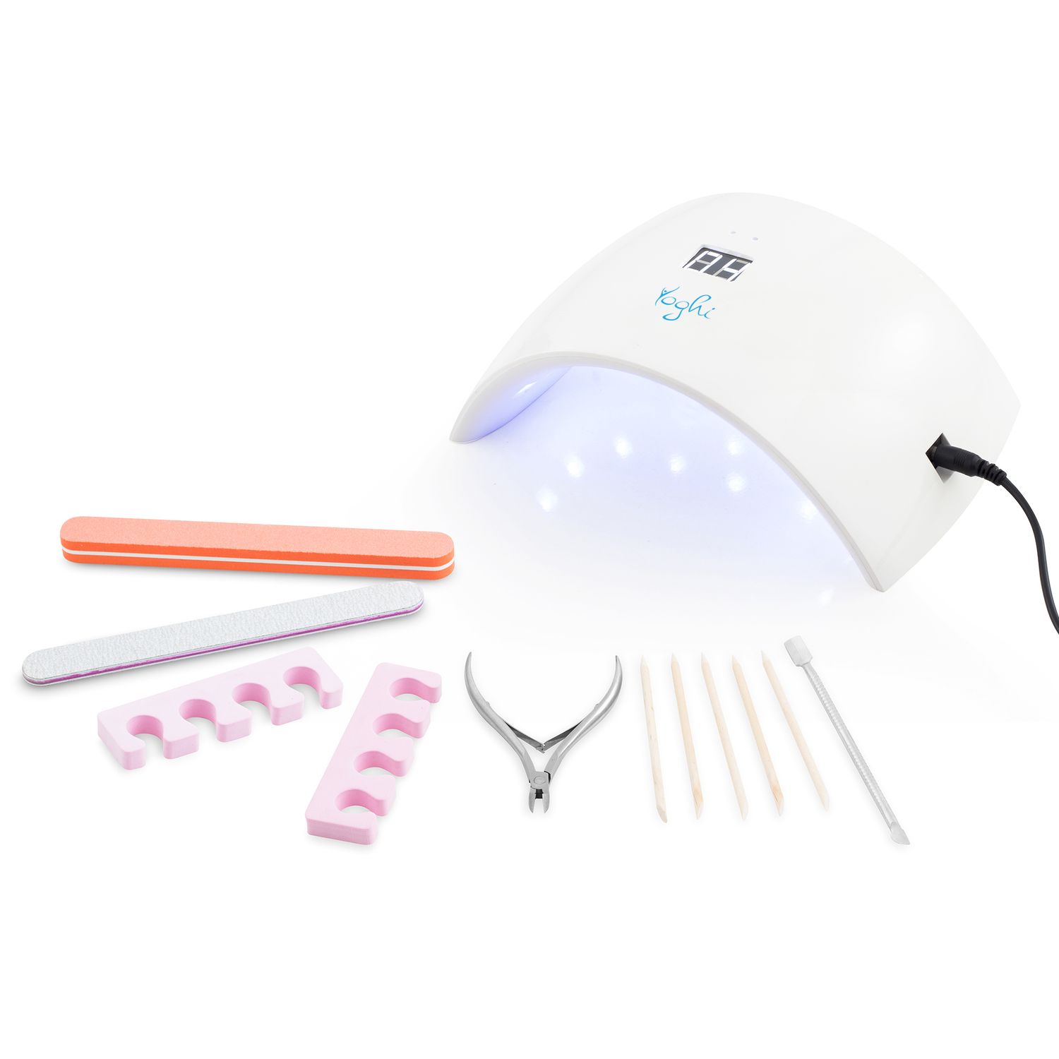 Voir la diapositive 2 : YOGHI Kit de manucure LIKE+ - Blanc