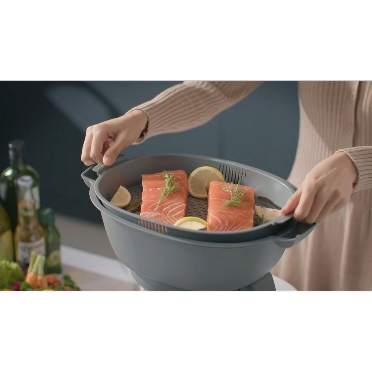 KITCHENCOOK Robot cuiseur multifonction connecté CUISIO X V2 - Gris