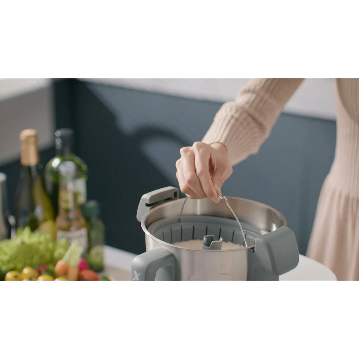 KITCHENCOOK Robot cuiseur multifonction connecté CUISIO X V2 - Gris