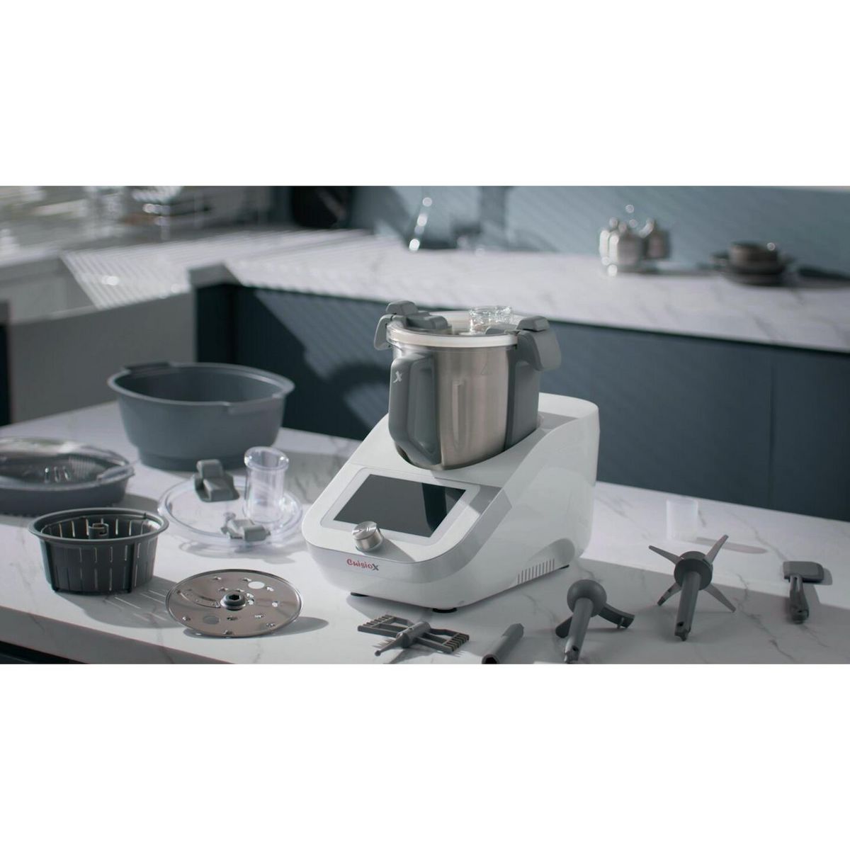 KITCHENCOOK Robot cuiseur multifonction connecté CUISIO X V2 - Gris