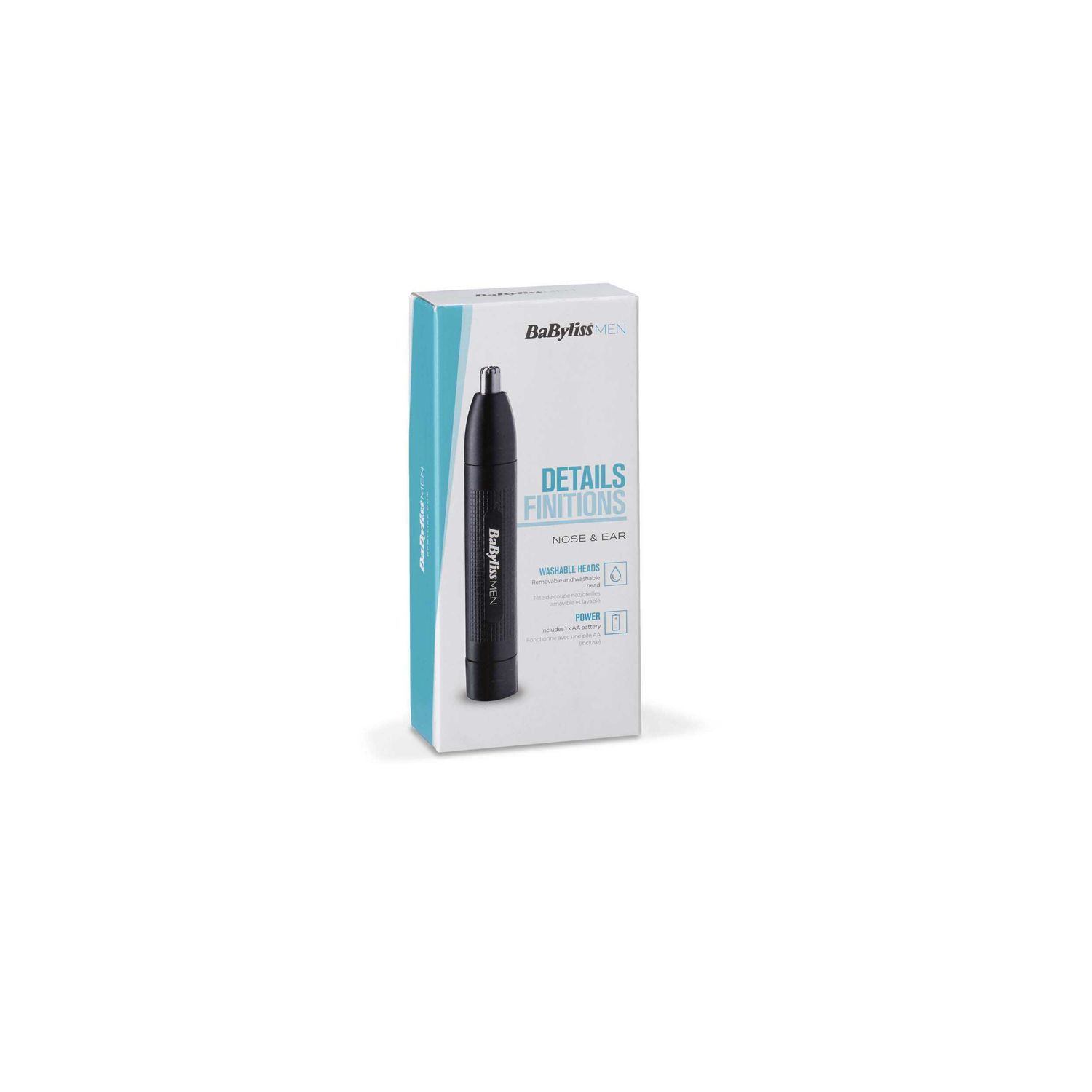 Voir la diapositive 2 : BABYLISS Tondeuse nez-oreilles E650E - Noir