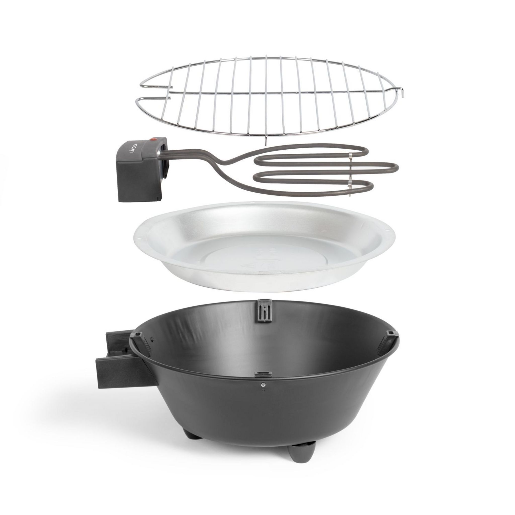 Voir la diapositive 2 : LIVOO Barbecue électrique de table DOC267 - Noir