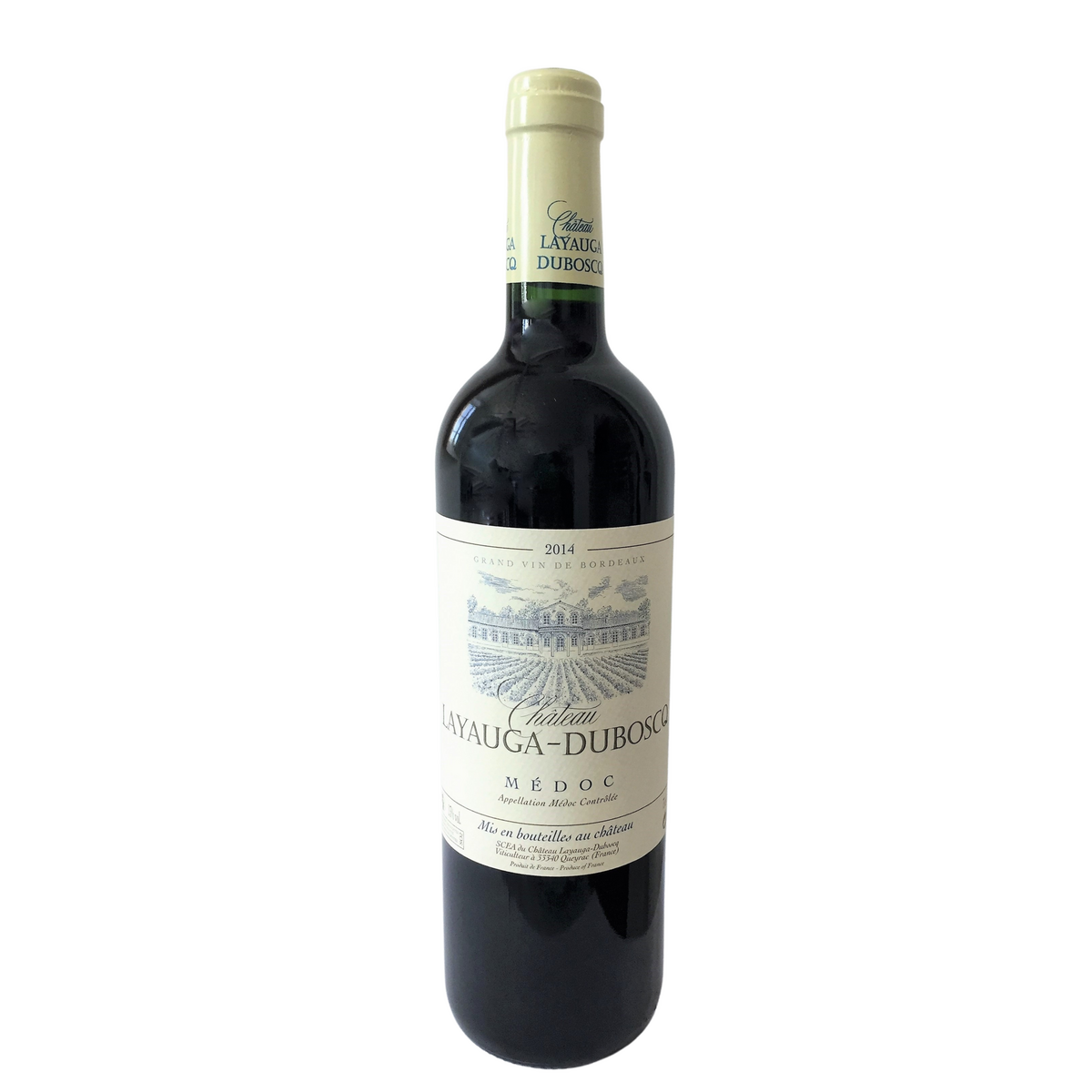 Vin rouge AOP Médoc Château Layauga-Duboscq 2014 75cl