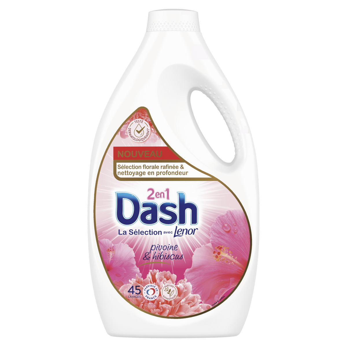 Lessive liquide Dash Professional 2 en 1, 110 lavages - Lessive liquide