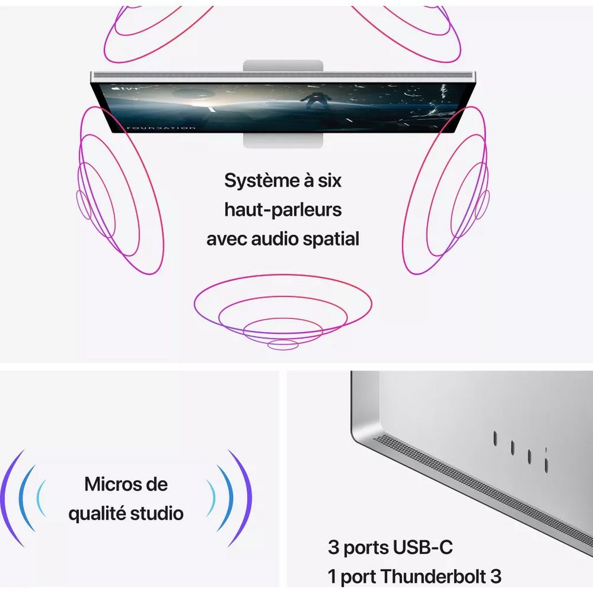 APPLE Ecran STUDIO DISPLAY STANDGLASS - Gris