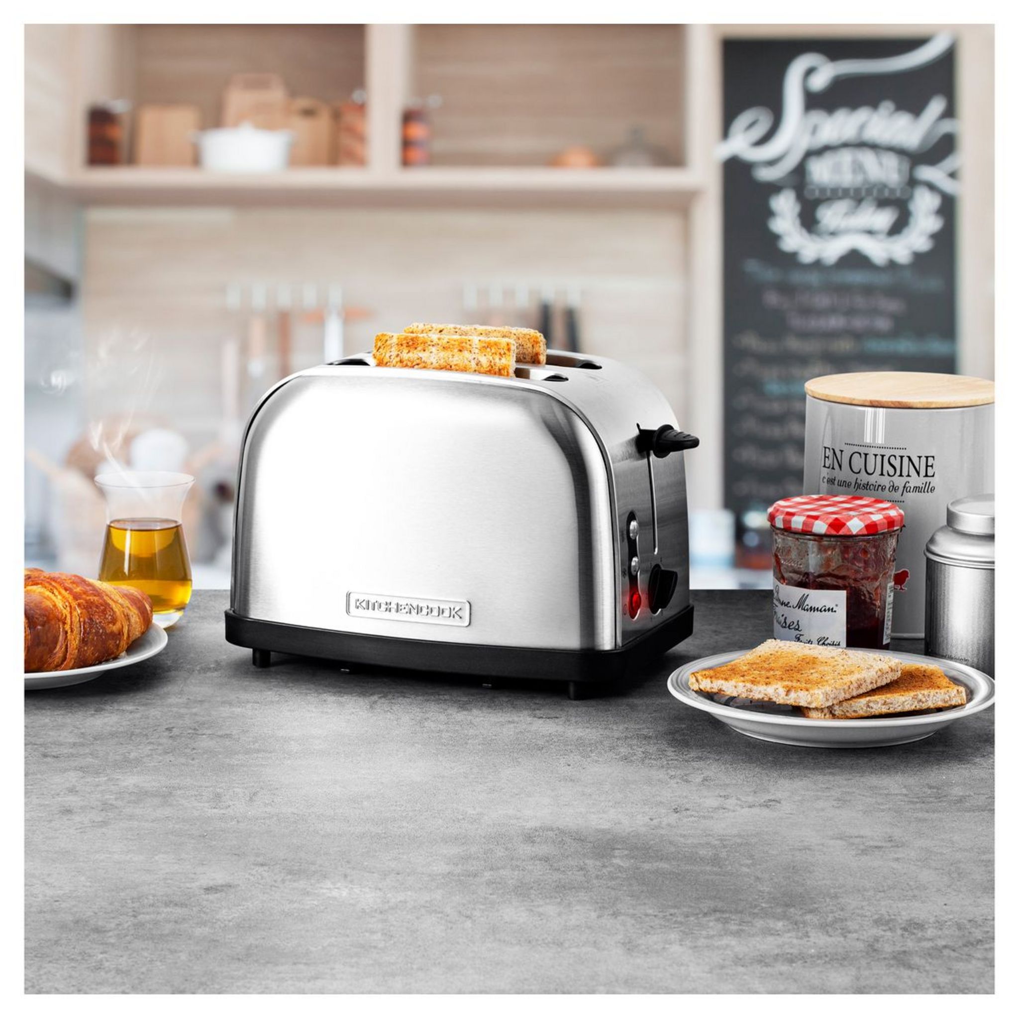 Voir la diapositive 9 : KITCHENCOOK Grille pain Family Toast - Inox