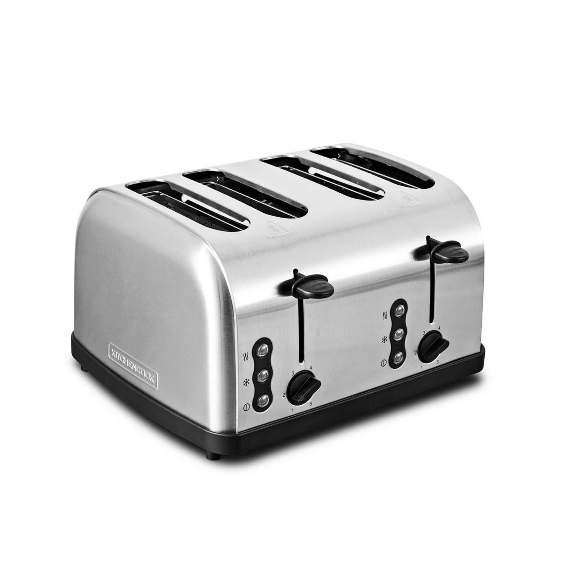 Voir la diapositive 1 : KITCHENCOOK Grille pain FAMILYXL - Inox