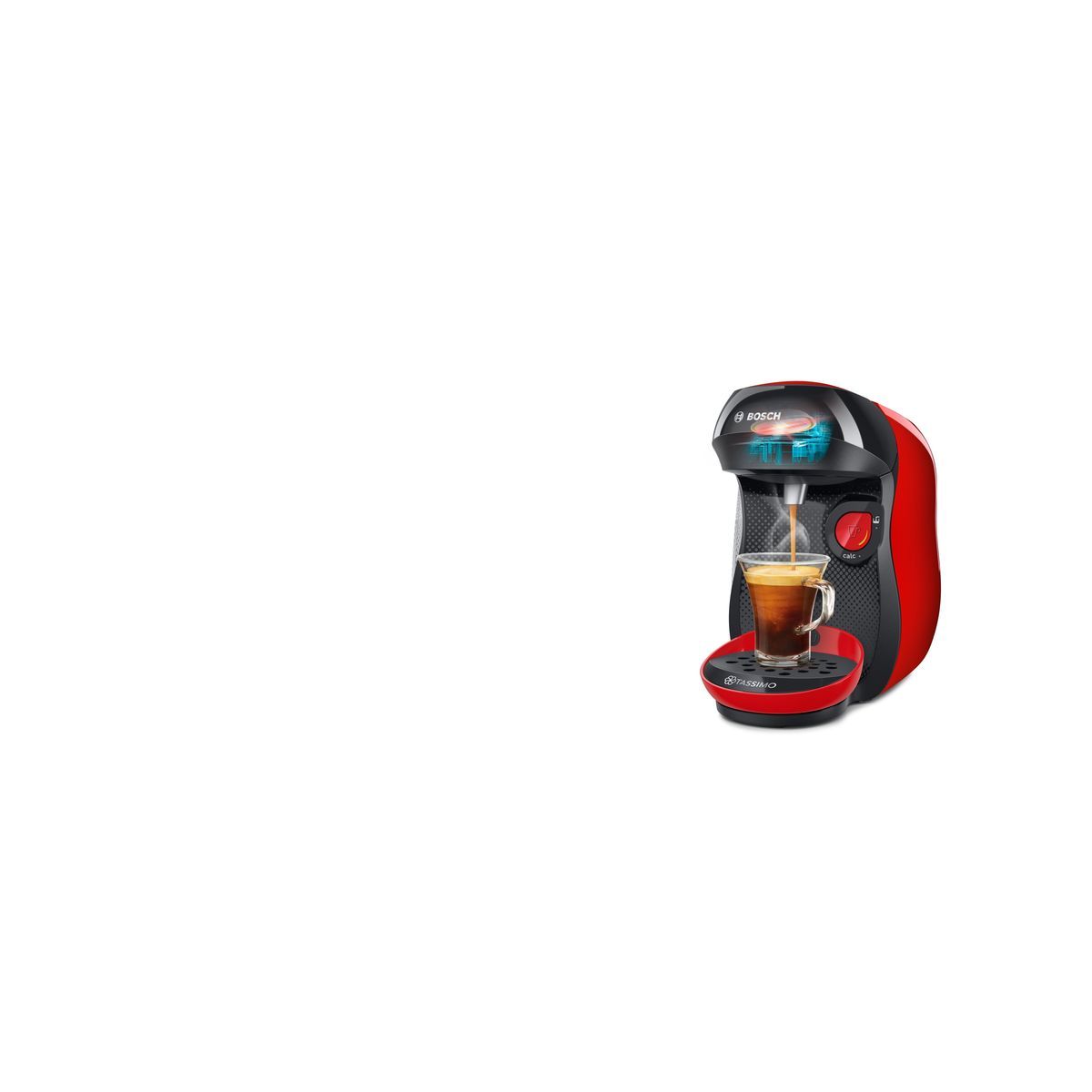 BOSCH Cafetière à dosette Tassimo HAPPY TAS1003C6 RGE - Rouge/Noir
