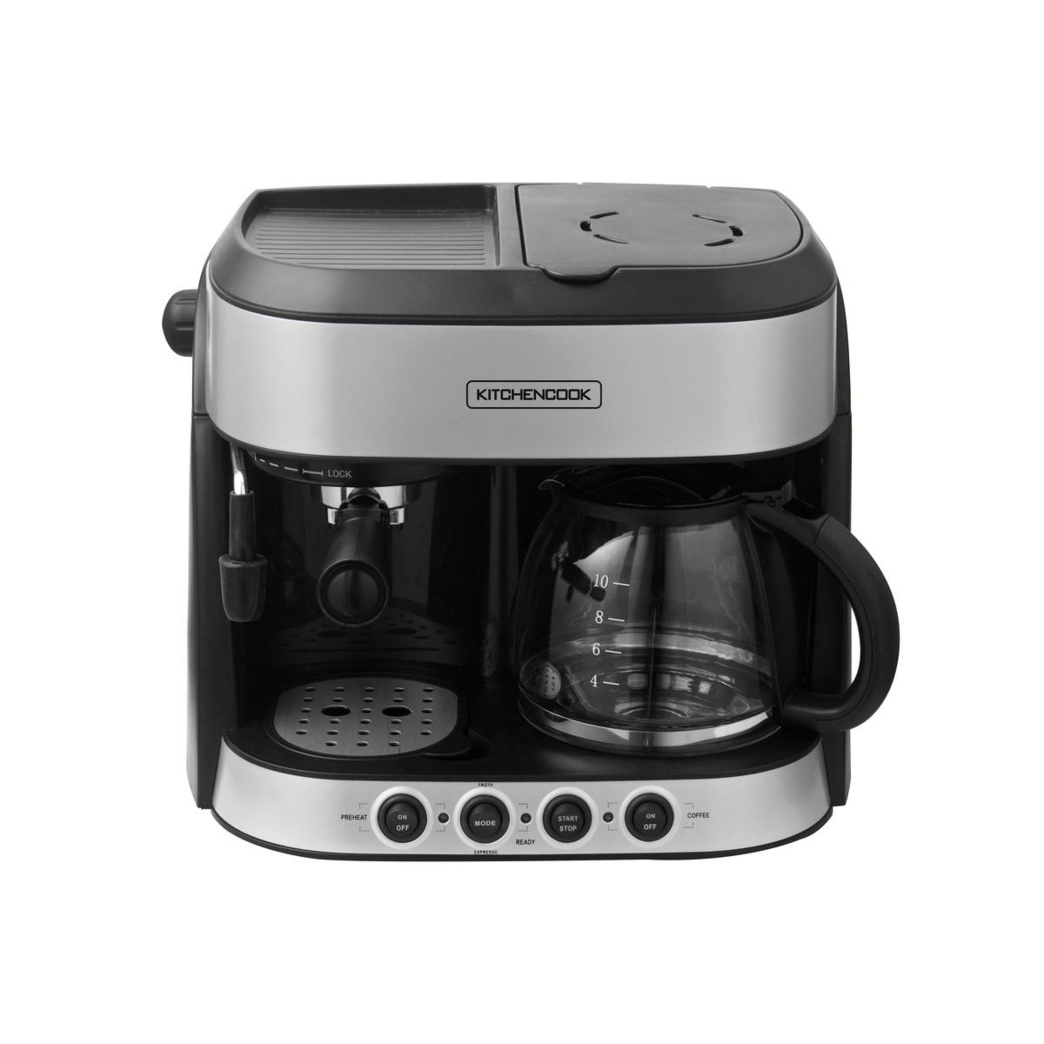 Voir la diapositive 1 : KITCHENCOOK Machine à café combinée 3 en 1 SAO PAULO - Noir