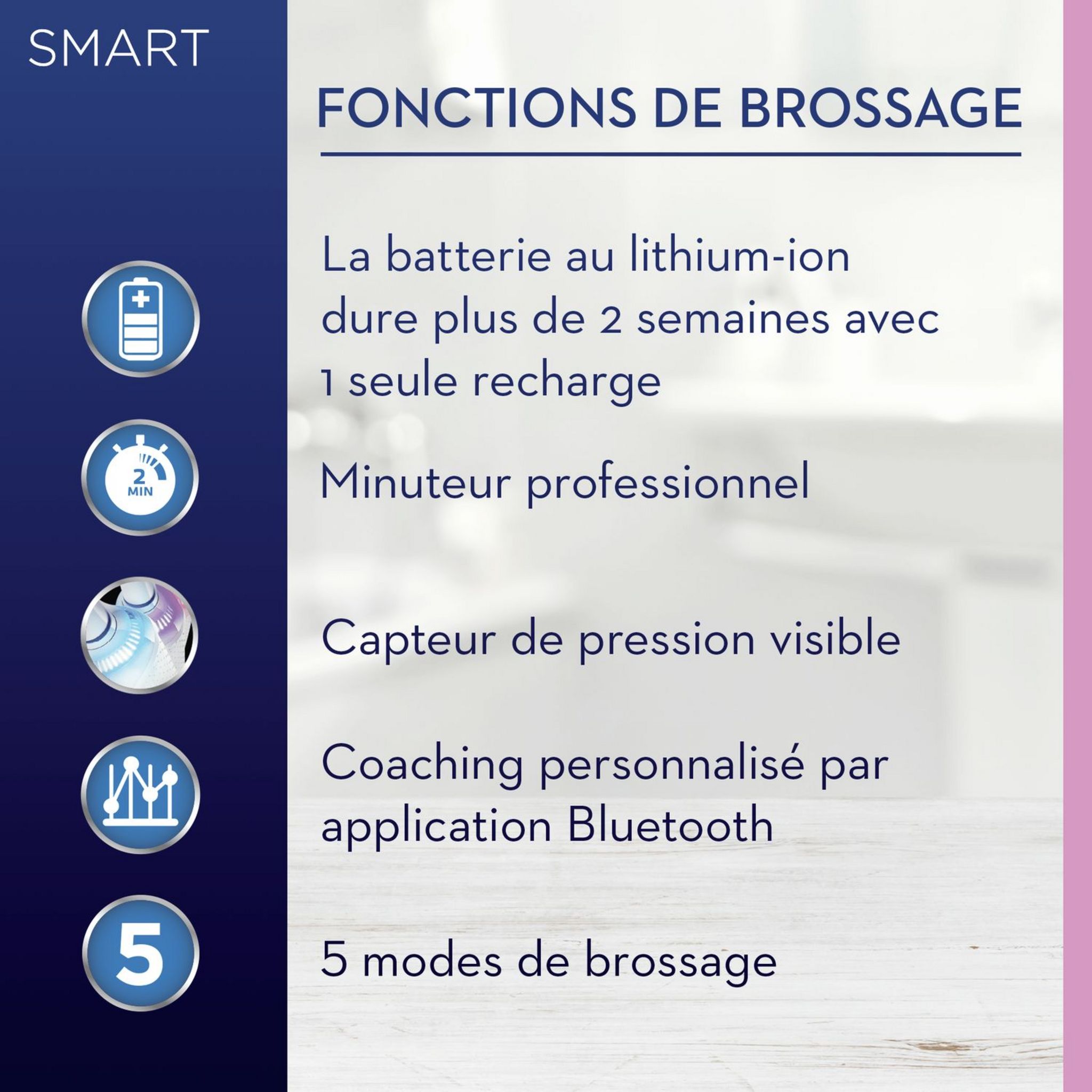 Voir la diapositive 6 : ORAL-B Brosse à dent électrique 81769072 - Blanc