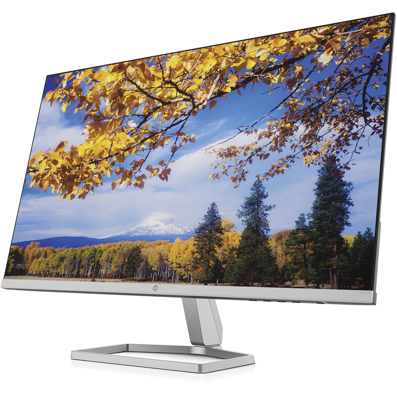 Voir la diapositive 2 : HP Ecran M27F - Noir et Argent