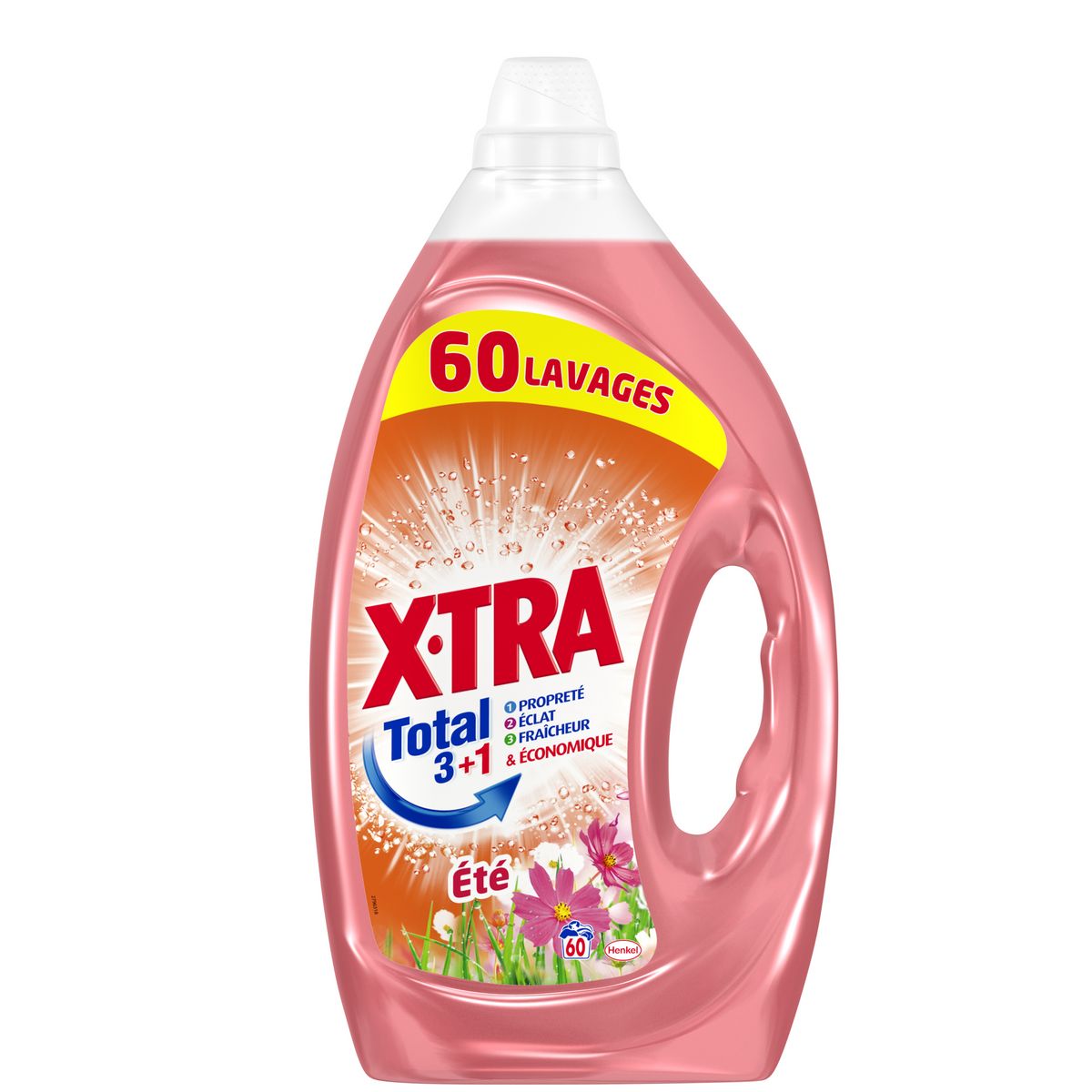 X-TRA Total + Lessive liquide été 60 lavages 3l