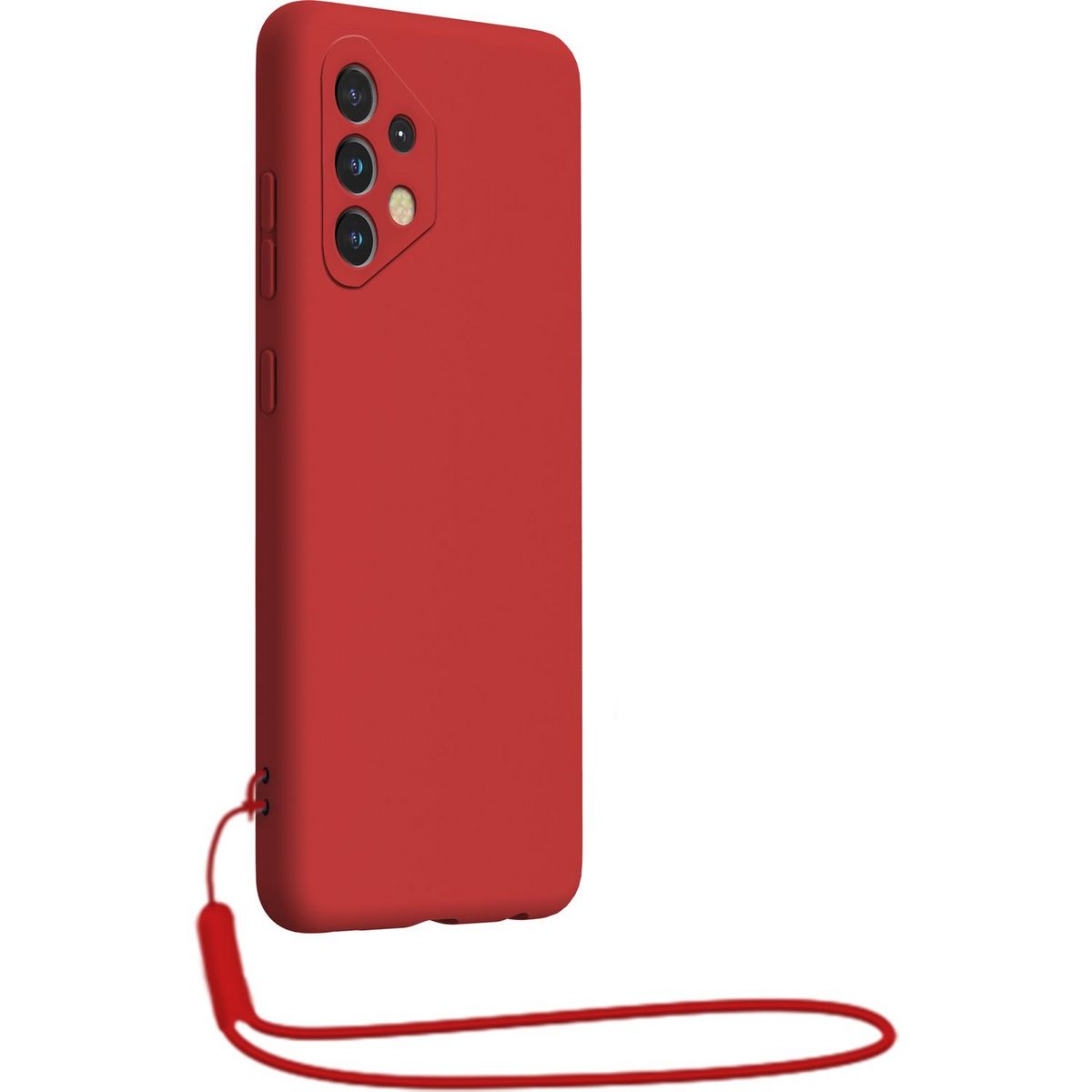 BIGBEN Coque et dragonne pour Apple iPhone 12/12 Pro - Rouge