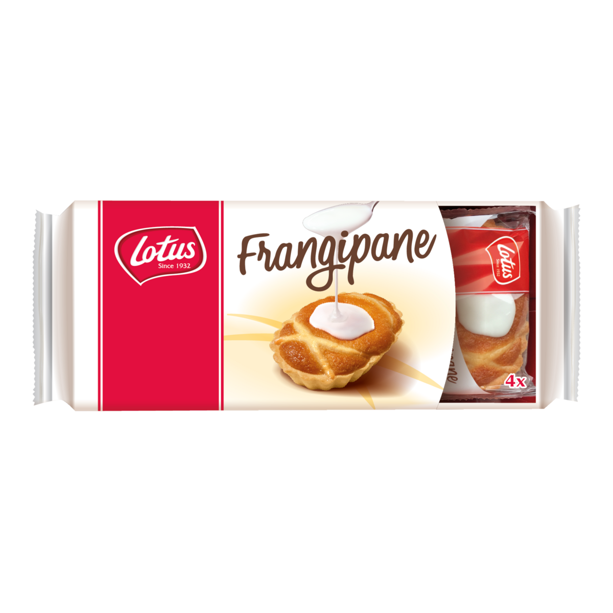 LOTUS Gâteaux frangipane sachets individuels 4 gâteaux 208g