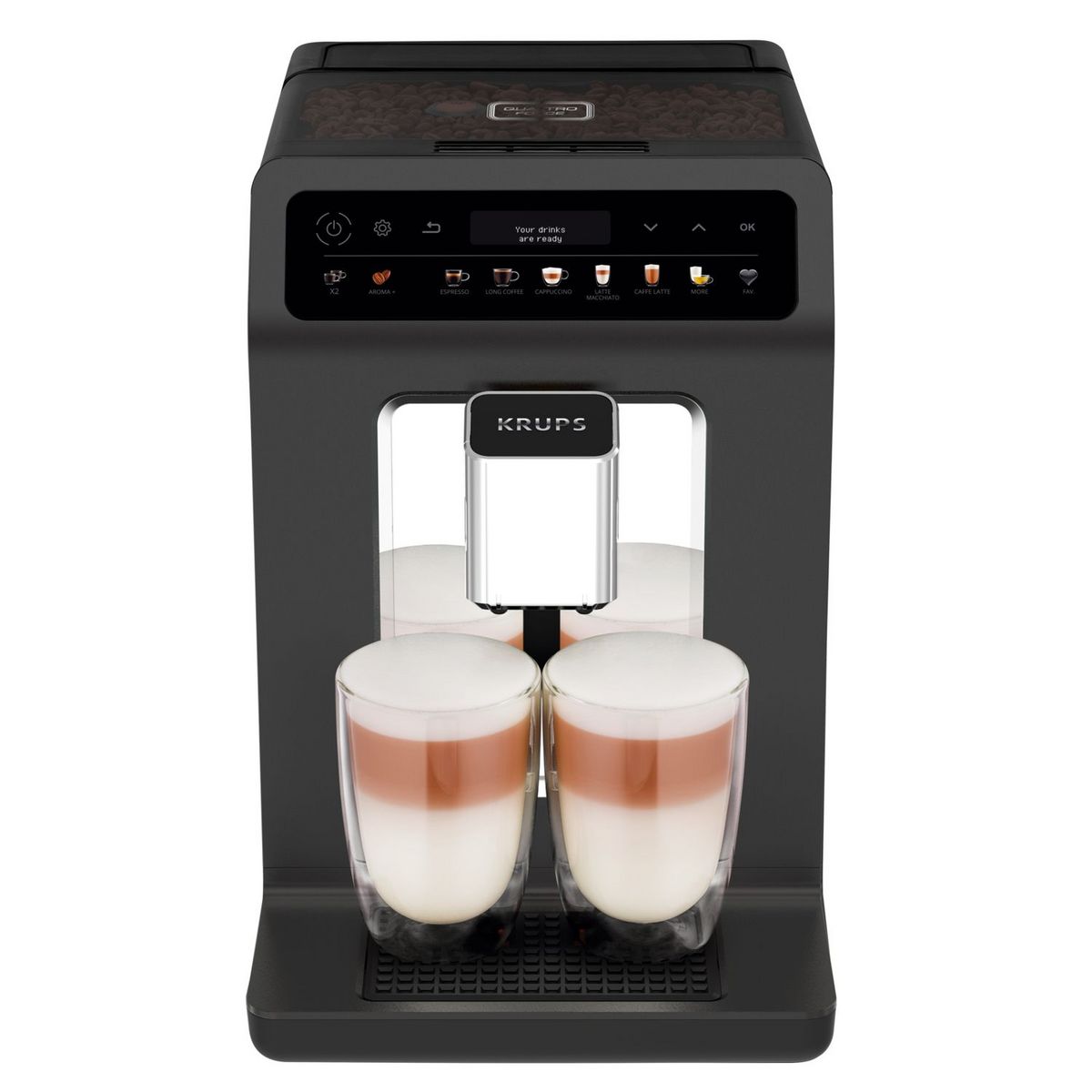 KRUPS Machine à café expresso avec broyeur YY4328FD - Noir