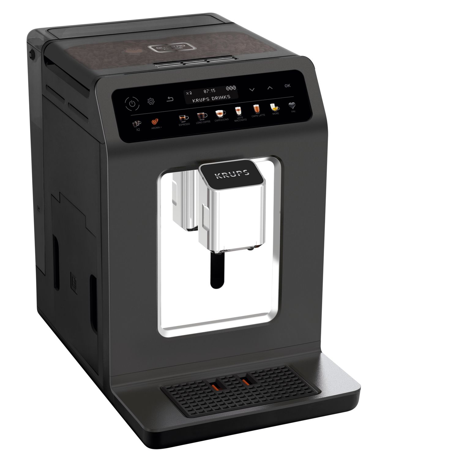 Voir la diapositive 9 : KRUPS Machine à café expresso avec broyeur YY4328FD - Noir