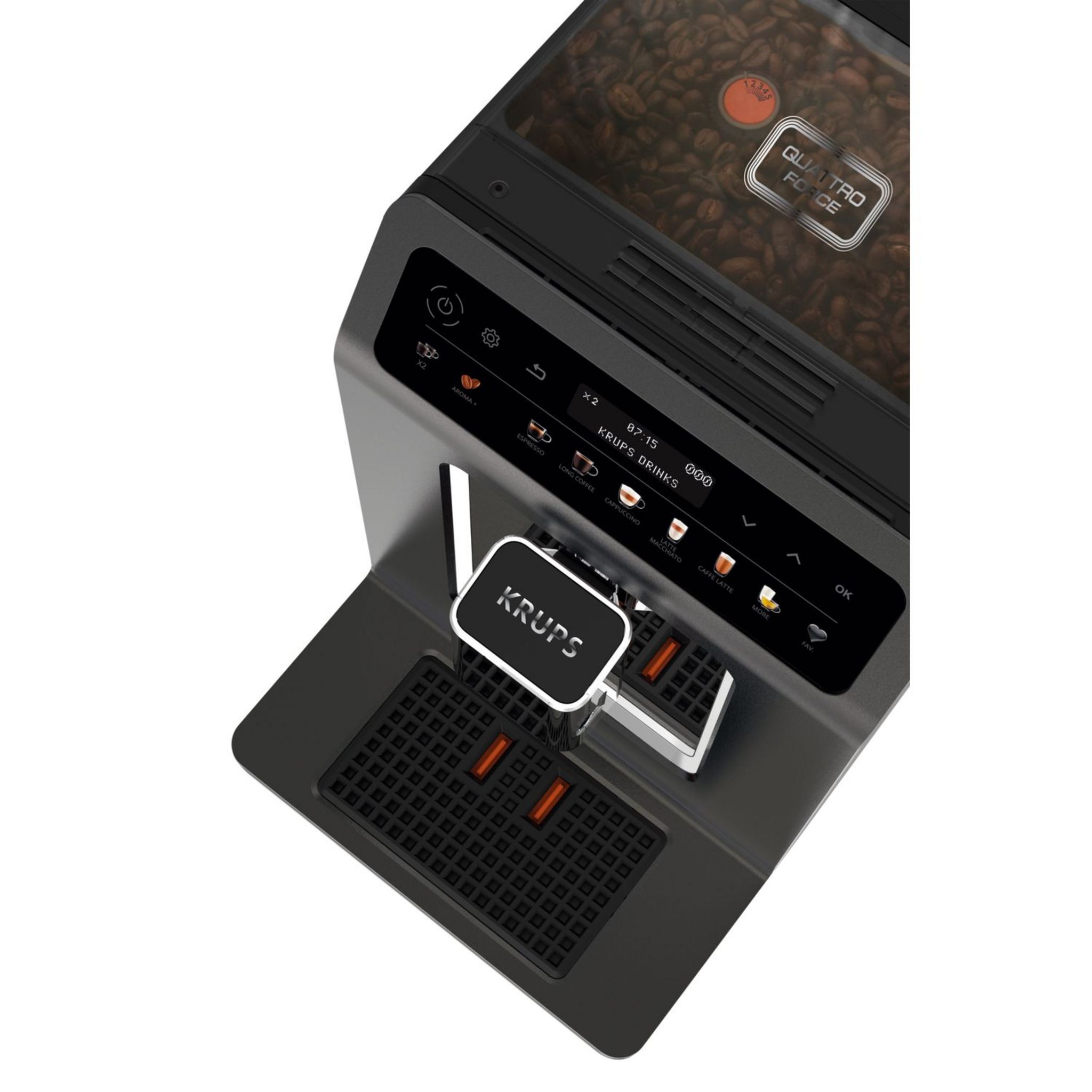 Voir la diapositive 8 : KRUPS Machine à café expresso avec broyeur YY4328FD - Noir