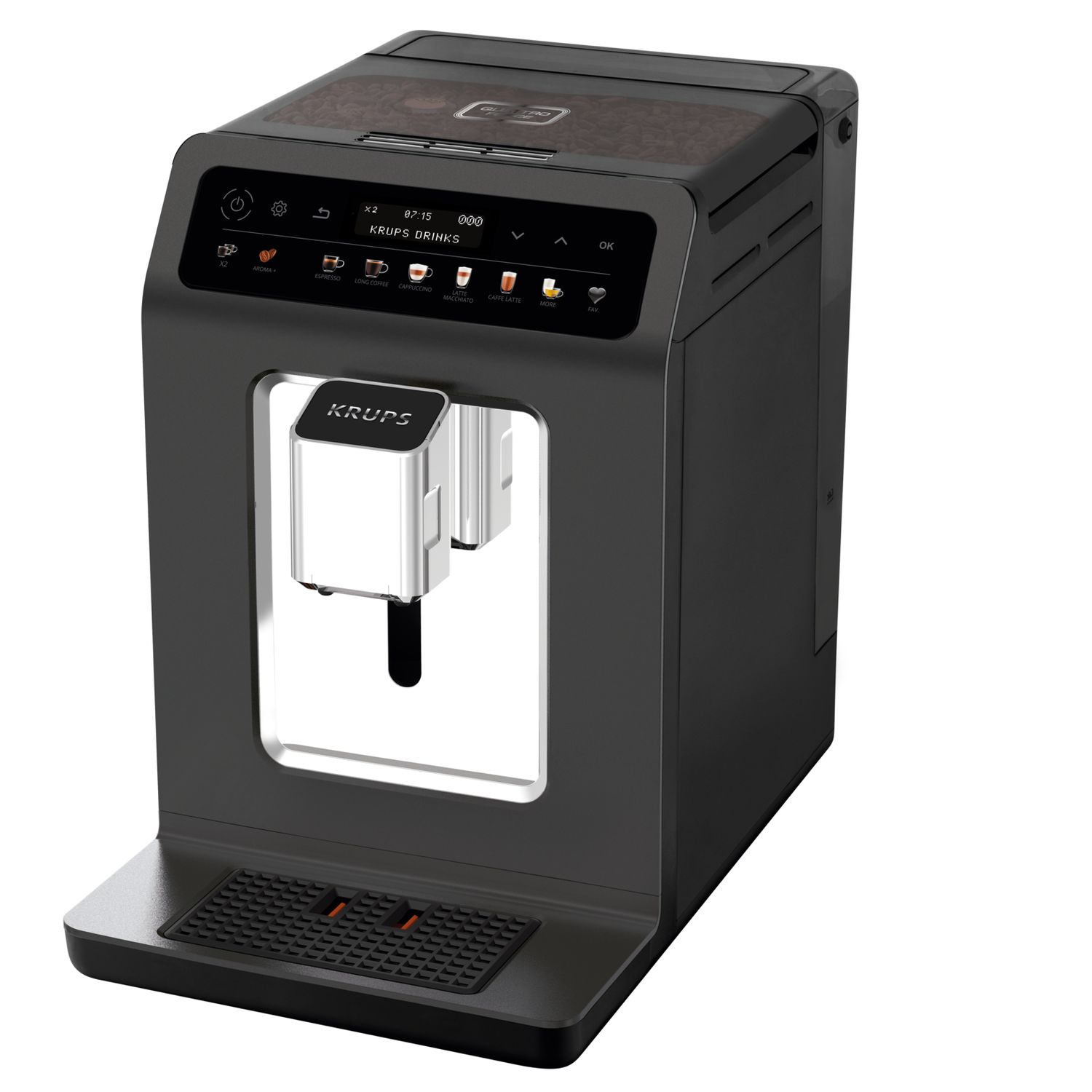Voir la diapositive 7 : KRUPS Machine à café expresso avec broyeur YY4328FD - Noir