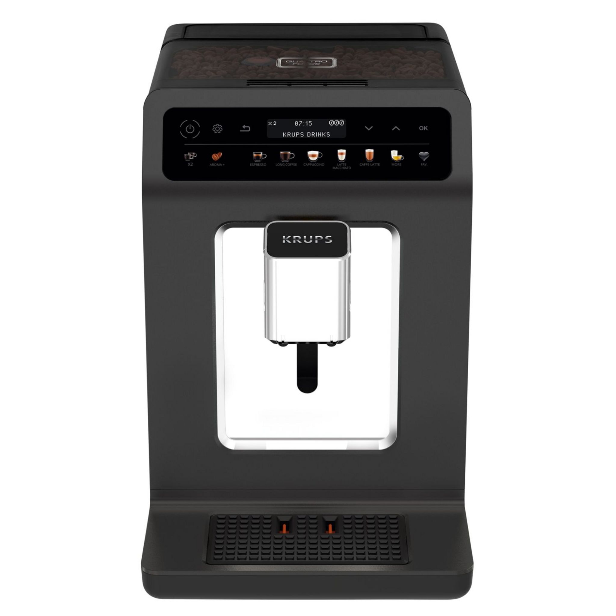 Voir la diapositive 5 : KRUPS Machine à café expresso avec broyeur YY4328FD - Noir