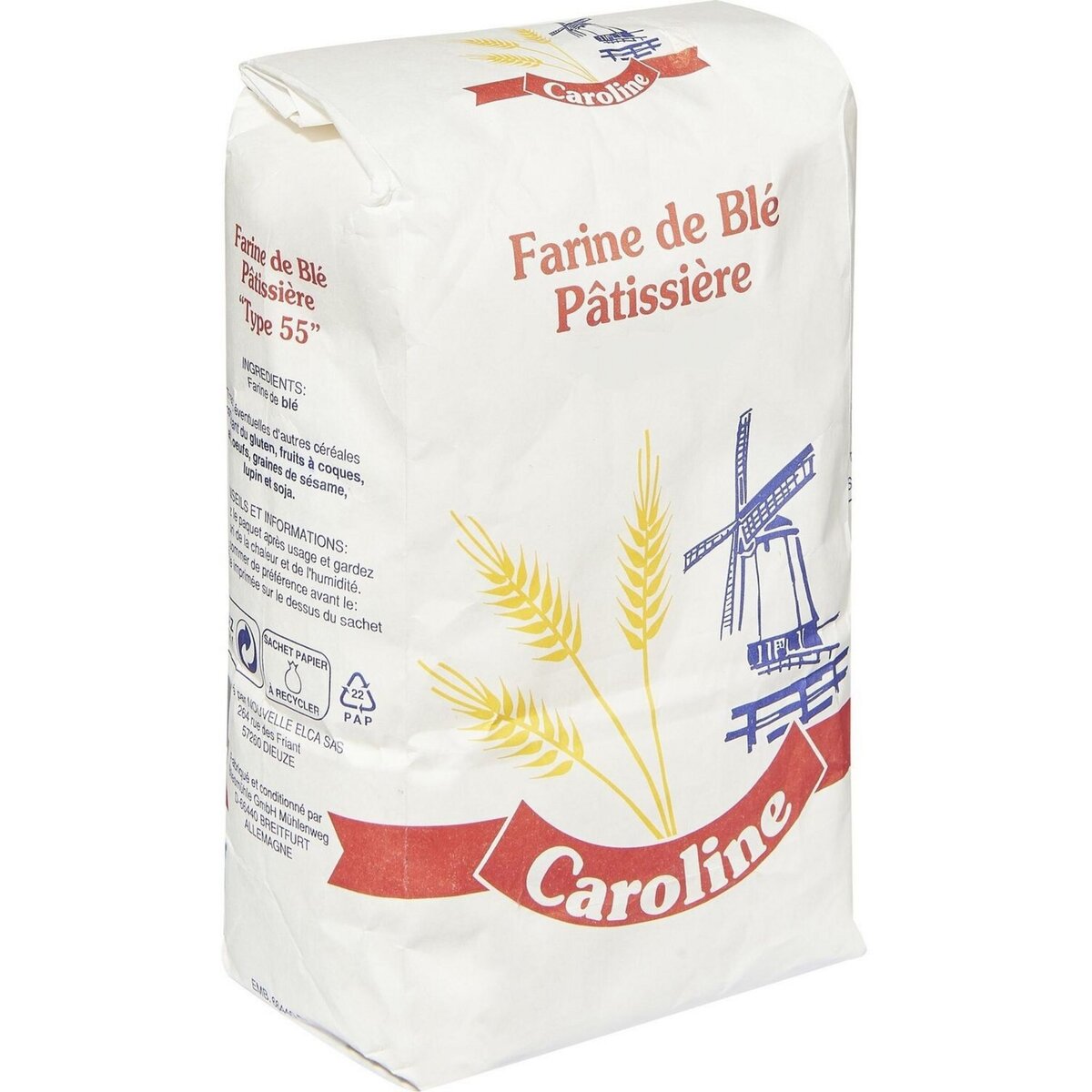 CAROLINE Farine de blé pâtissière T45 1kg