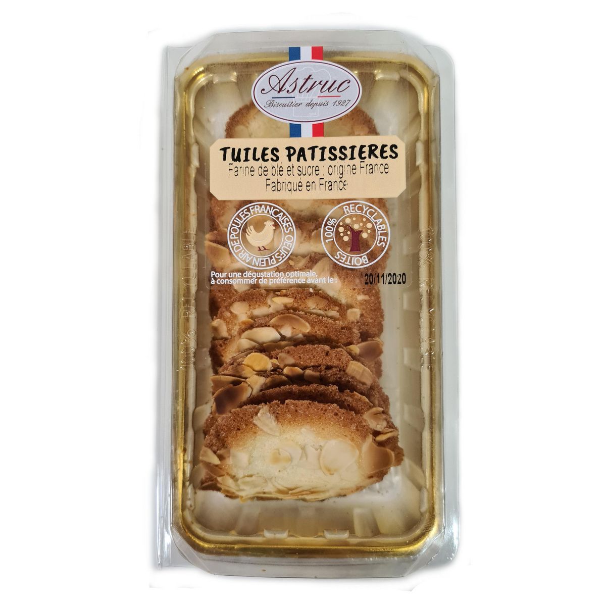 ASTRUC Tuiles aux amandes 140 g