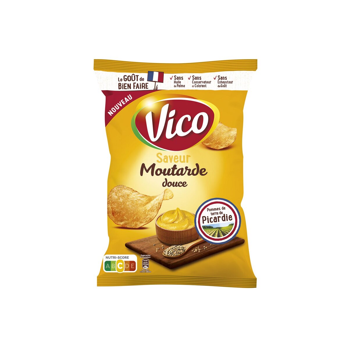 VICO Chips saveur moutarde douce 125g