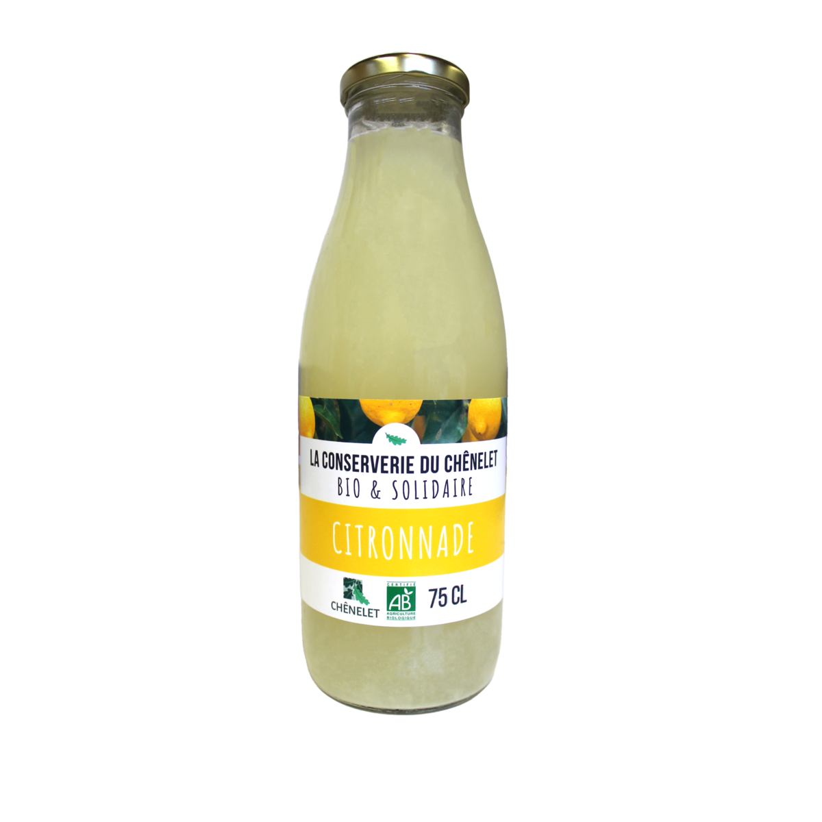 LA CONSERVERIE DU CHÊNELET Citronnade bio et solidaire 75cl