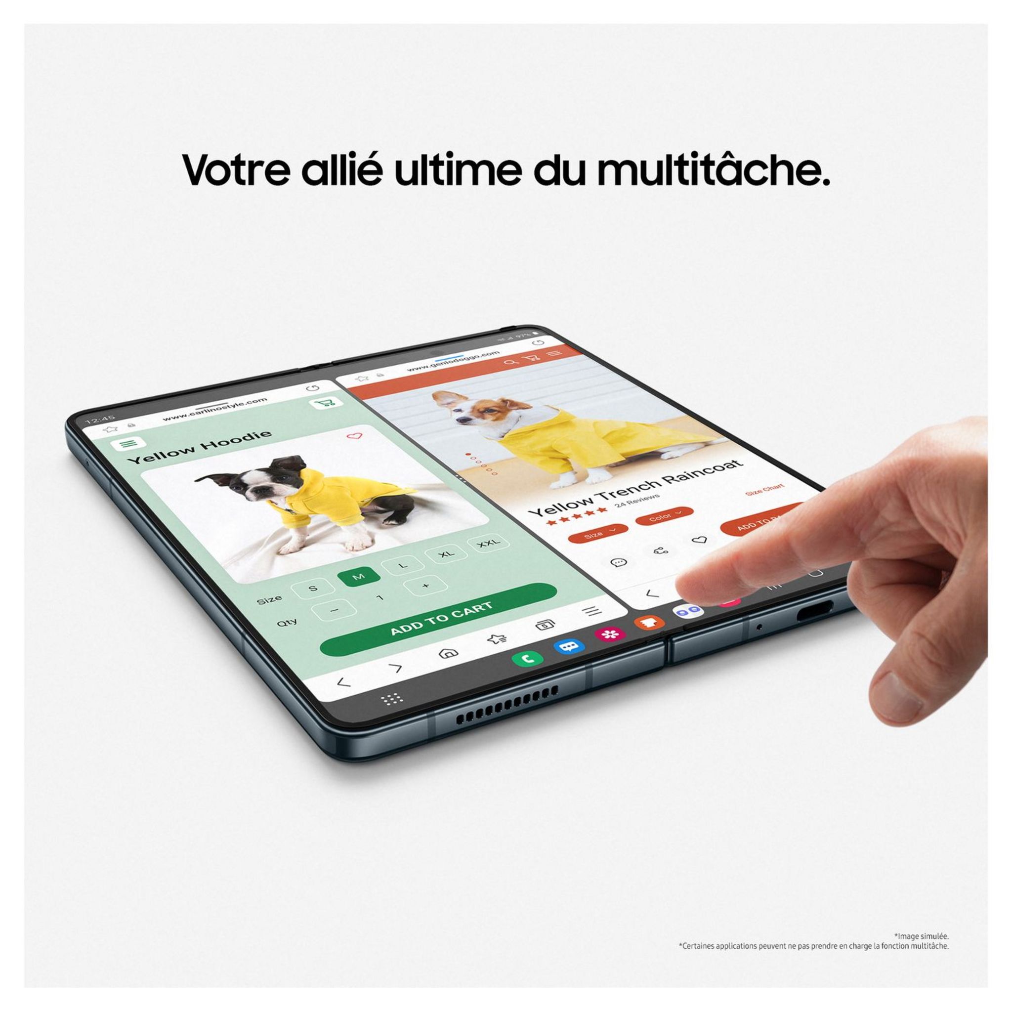 Voir la diapositive 7 : SAMSUNG Galaxy Z Fold 4 - 256GO - Noir