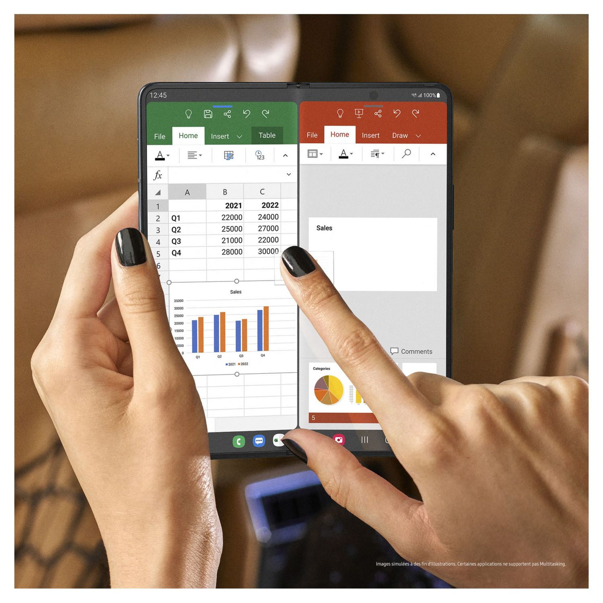 Voir la diapositive 11 : SAMSUNG Galaxy Z Fold 4 - 256GO - Noir