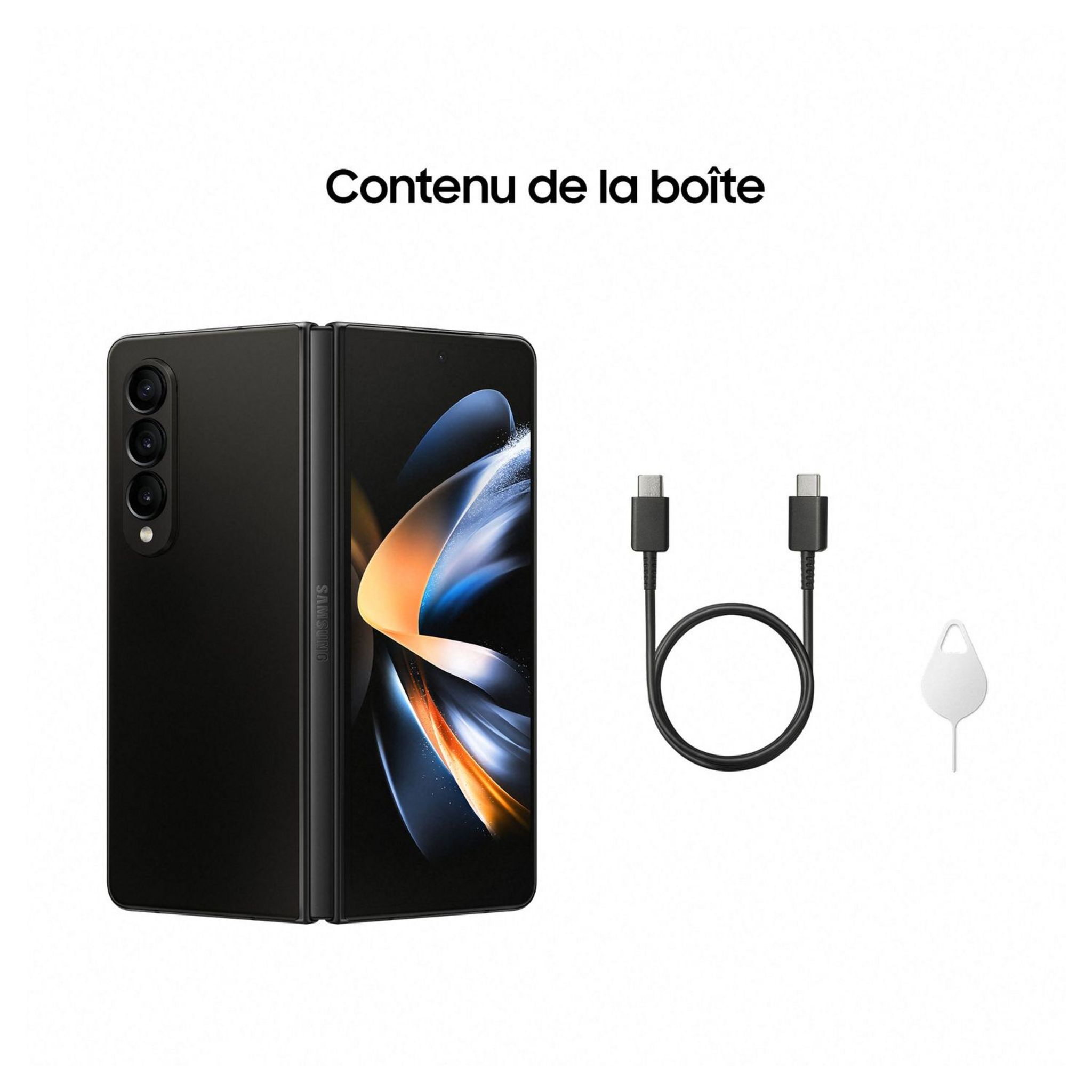 Voir la diapositive 12 : SAMSUNG Galaxy Z Fold 4 - 256GO - Noir