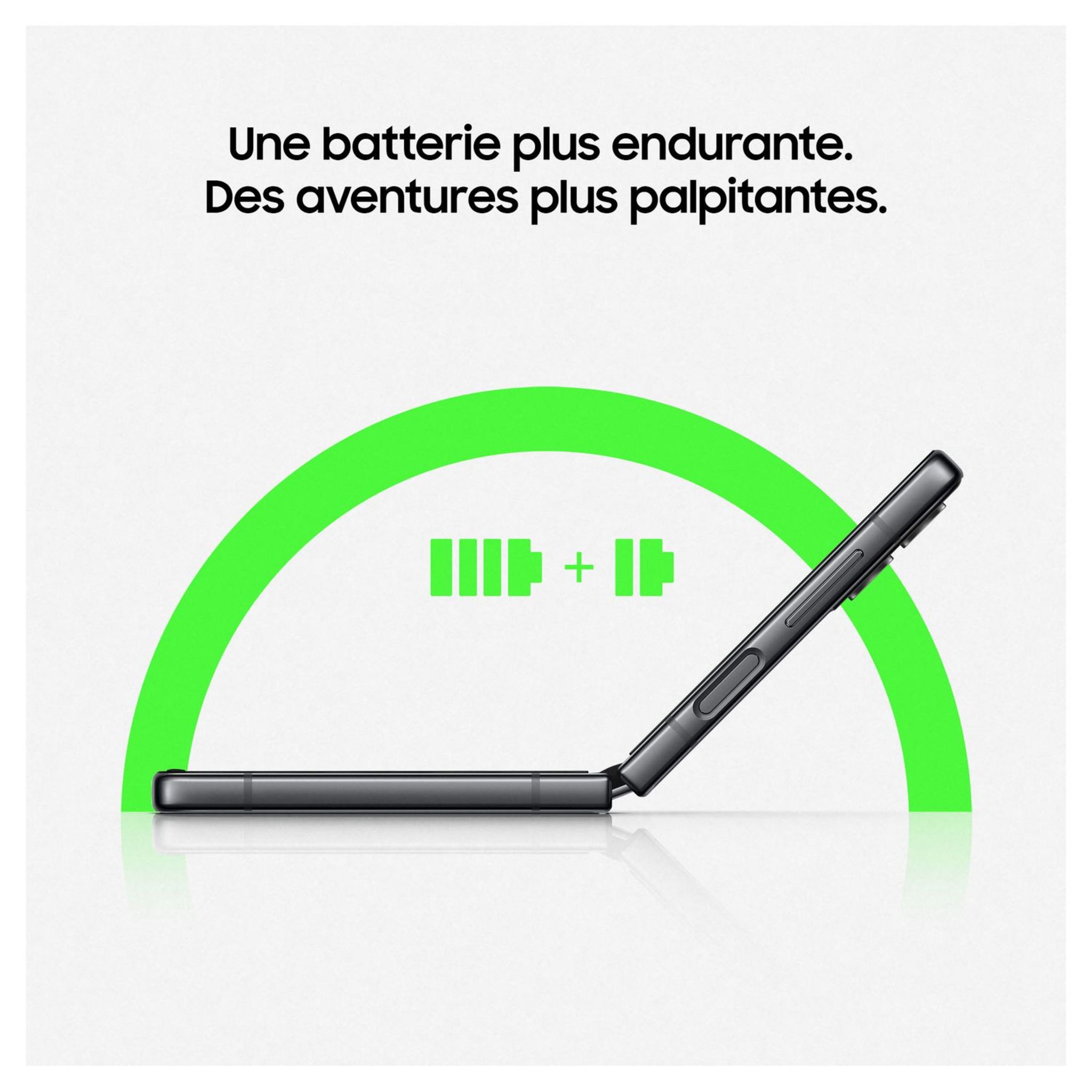 Voir la diapositive 5 : SAMSUNG Galaxy Z Flip 4 - 128GO - Bleu