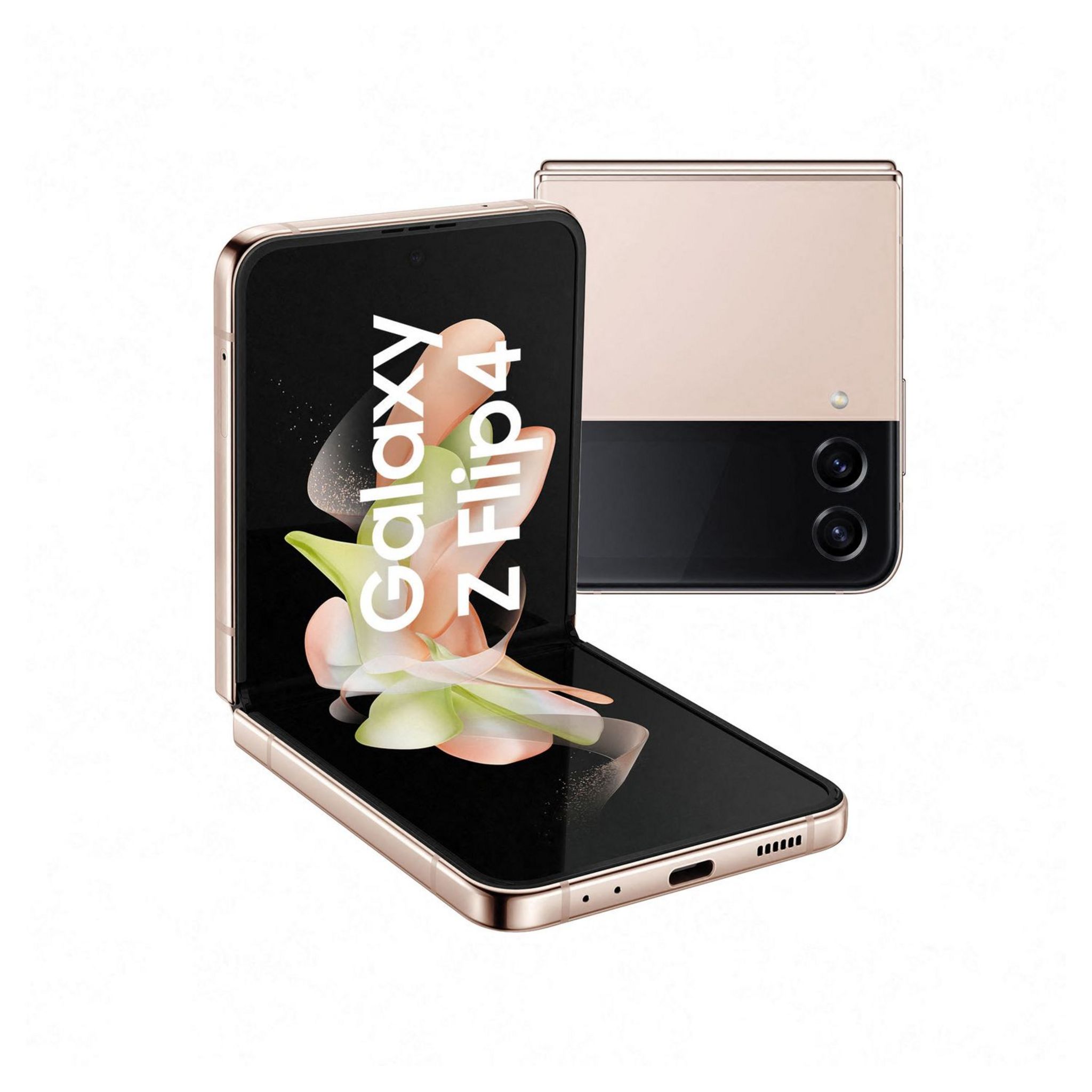 Voir la diapositive 1 : SAMSUNG Galaxy Z Flip 4 - 128GO - Or Rose