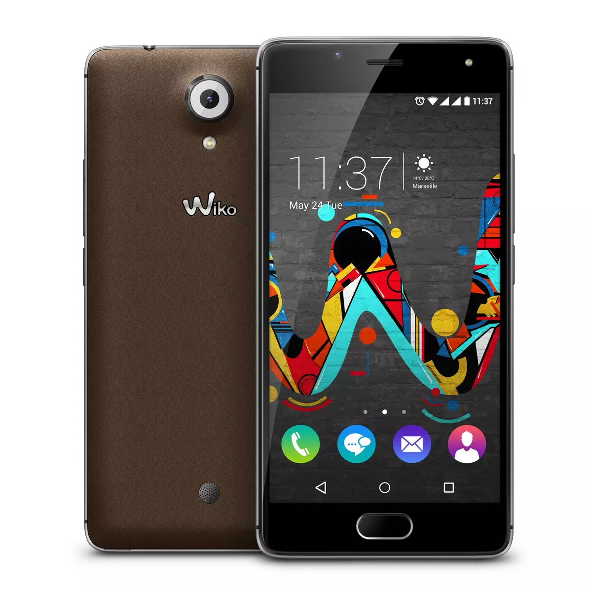 WIKO Smartphone UFEEL - 16 Go - 5 pouces - Marron