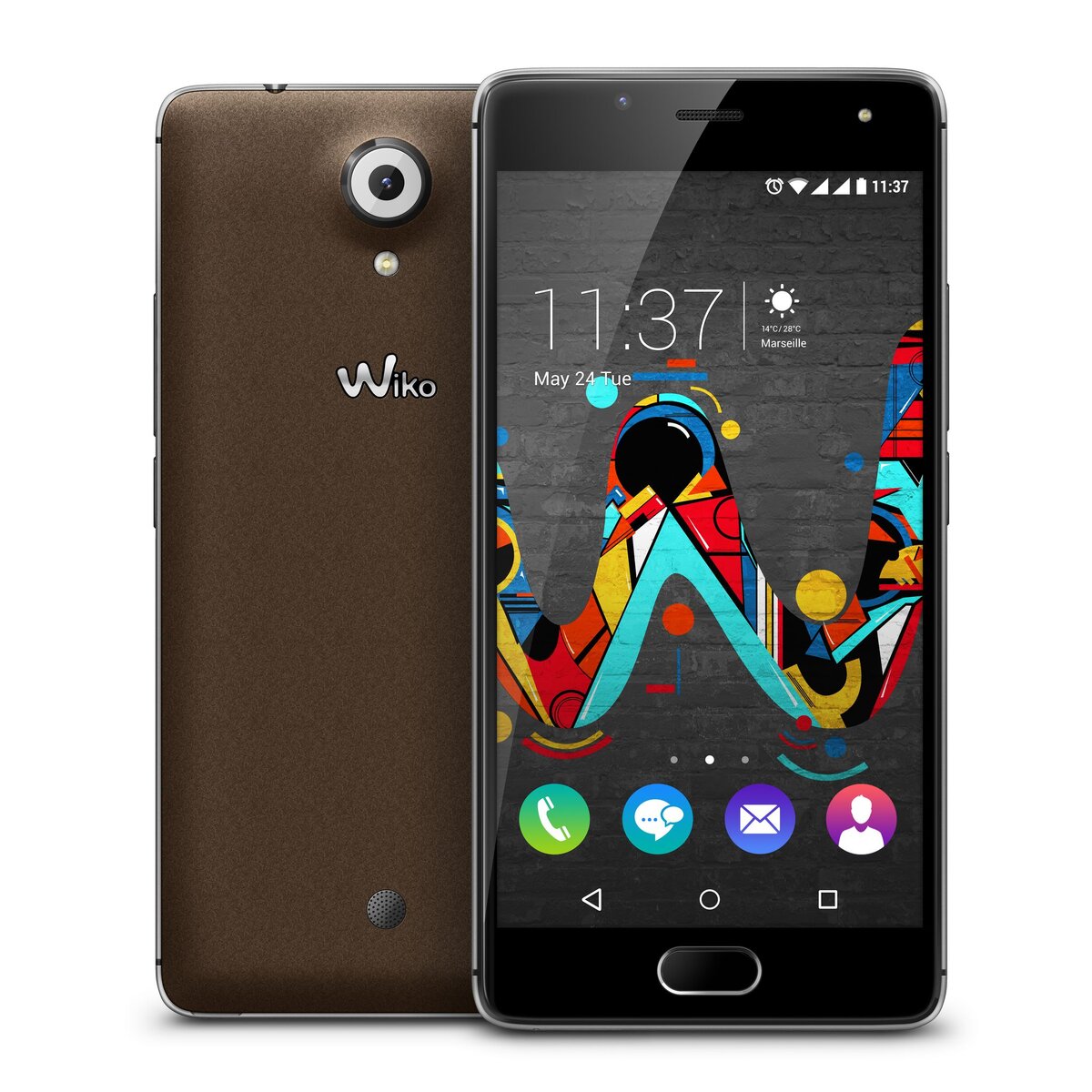 WIKO Smartphone UFEEL - 16 Go - 5 pouces - Marron