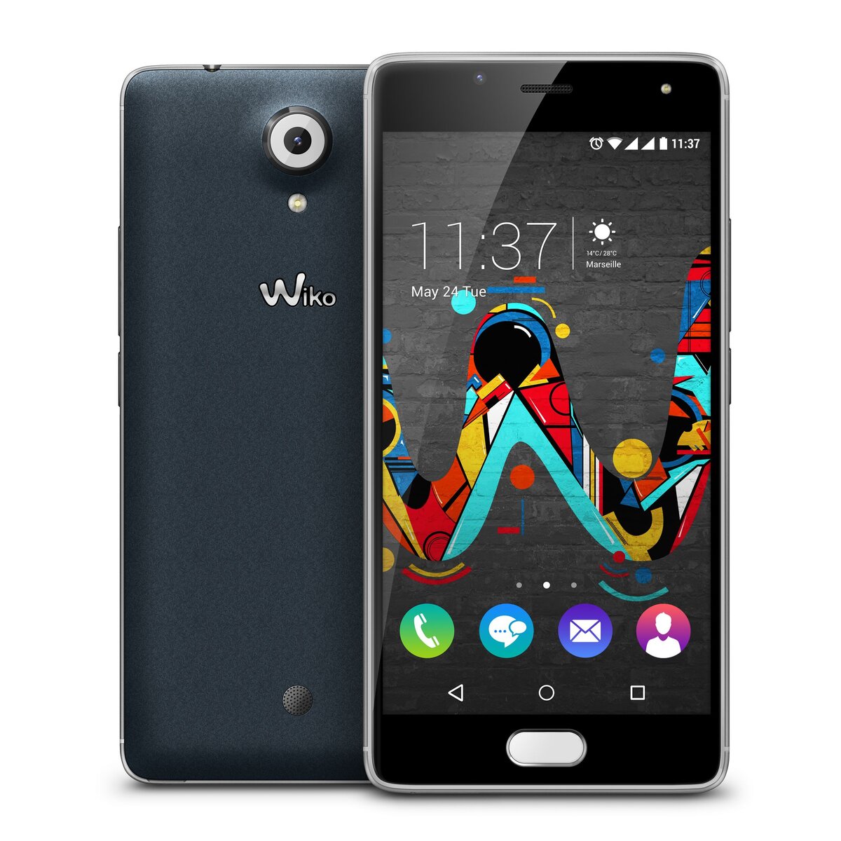 WIKO Smartphone UFEEL - 16 Go - 5 pouces - Gris