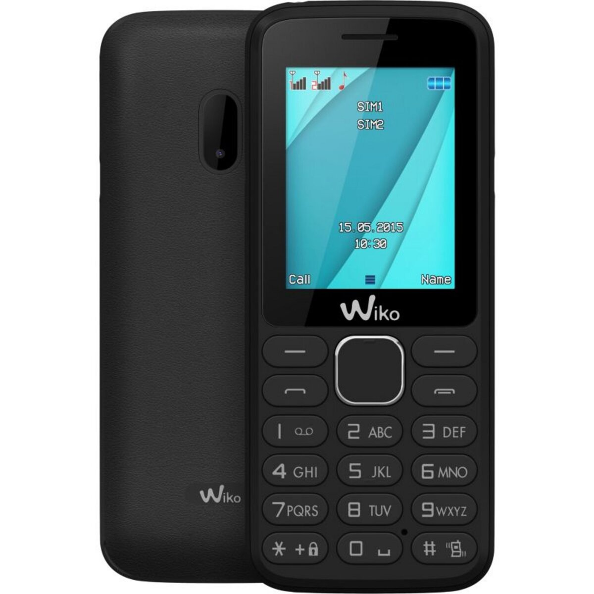 WIKO Téléphone portable LUBI 4 - Double SIM - Noir