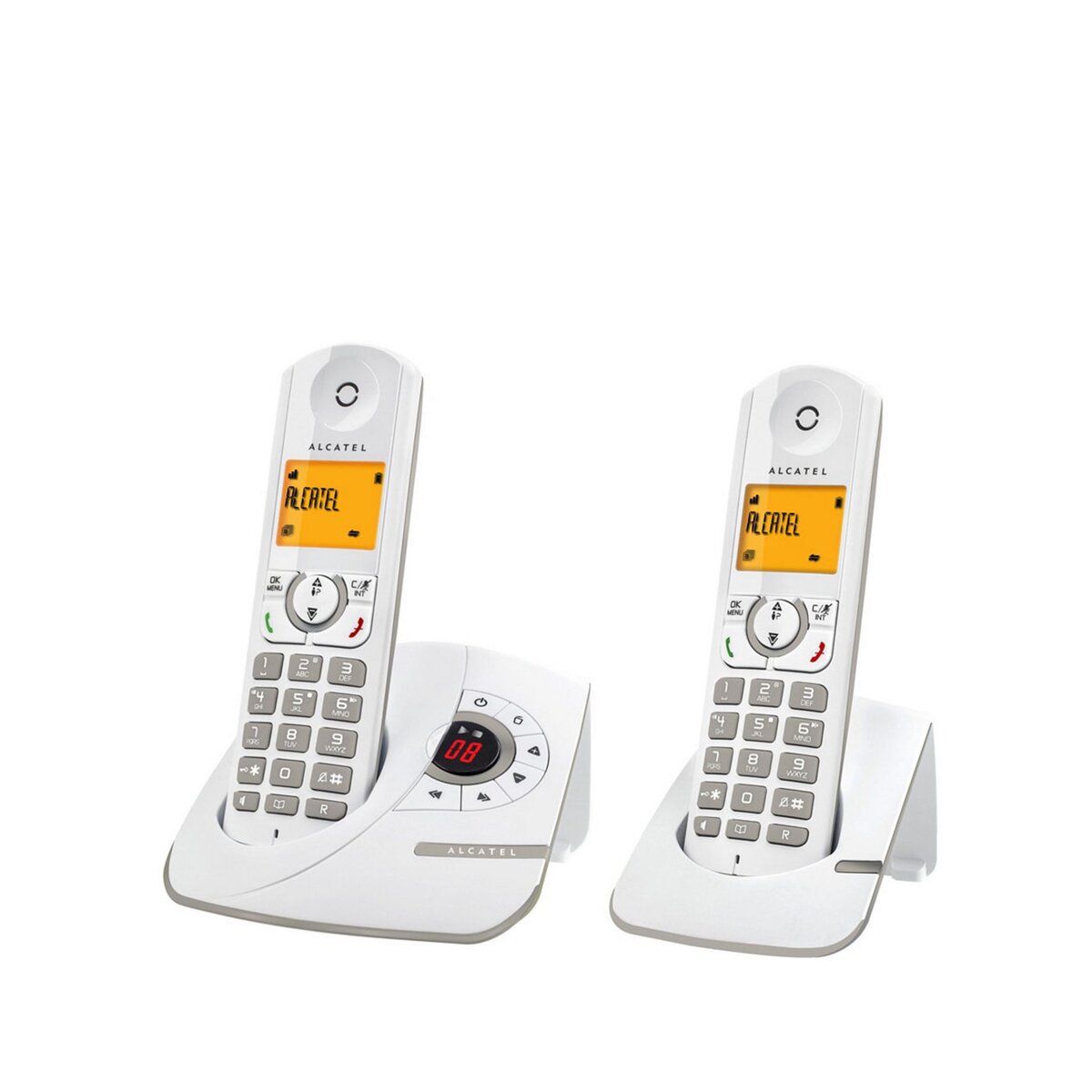 ALCATEL Téléphone fixe - F330 DUO Voice - Gris - Répondeur