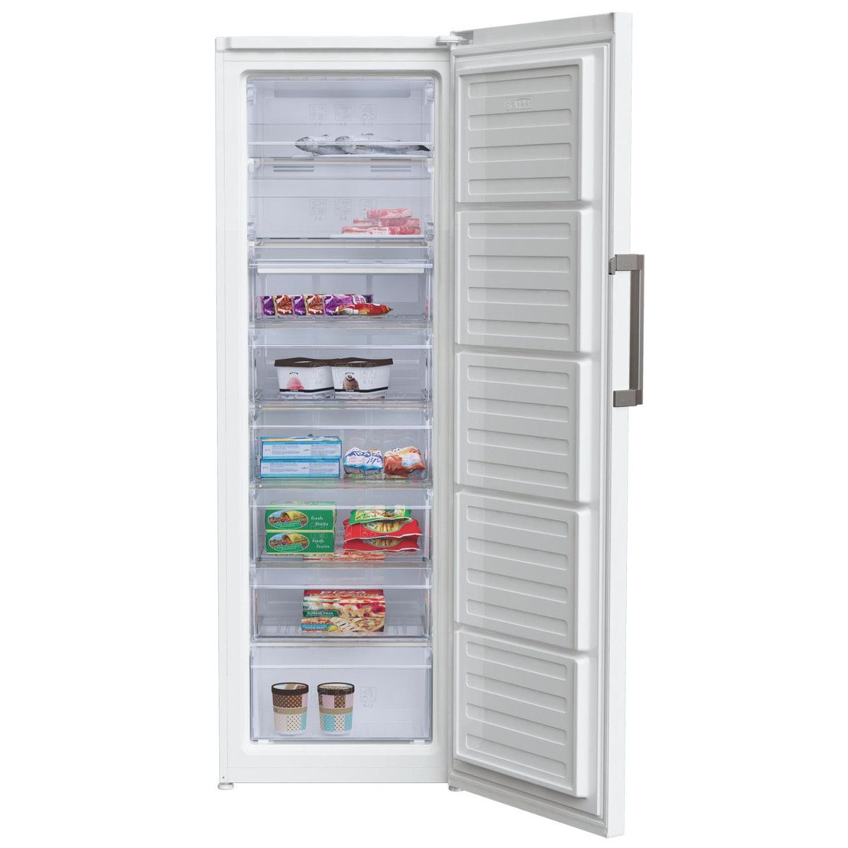 BEKO Congélateur armoire RFNE312E23W, 275 L, Froid No Frost