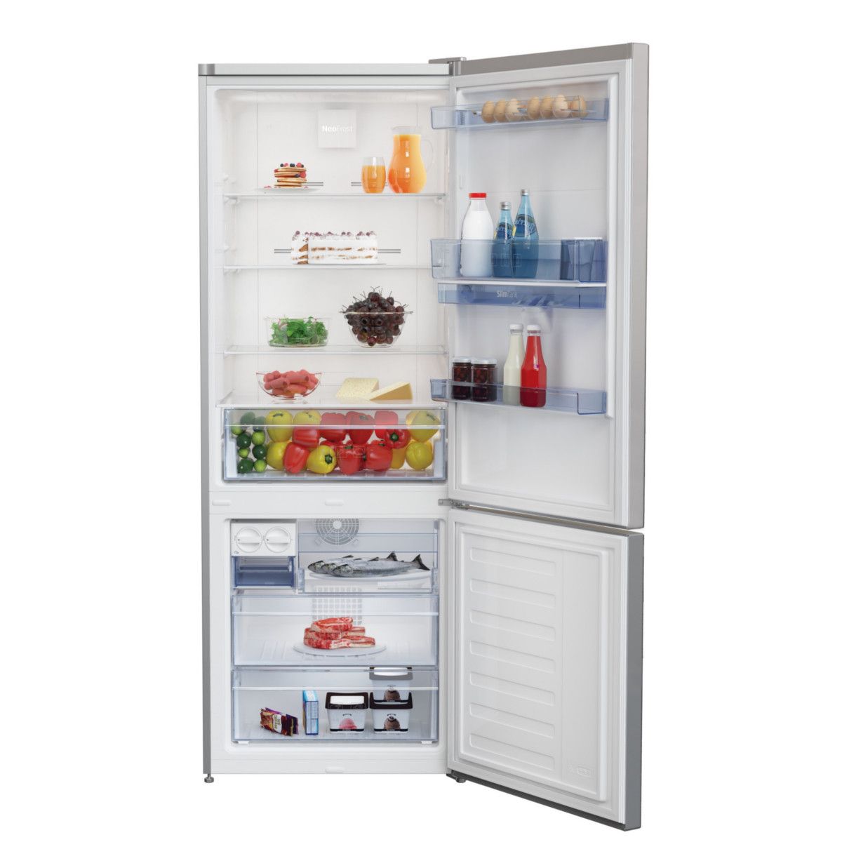 BEKO Réfrigérateur combiné REC52S, 450 L, Froid No Frost