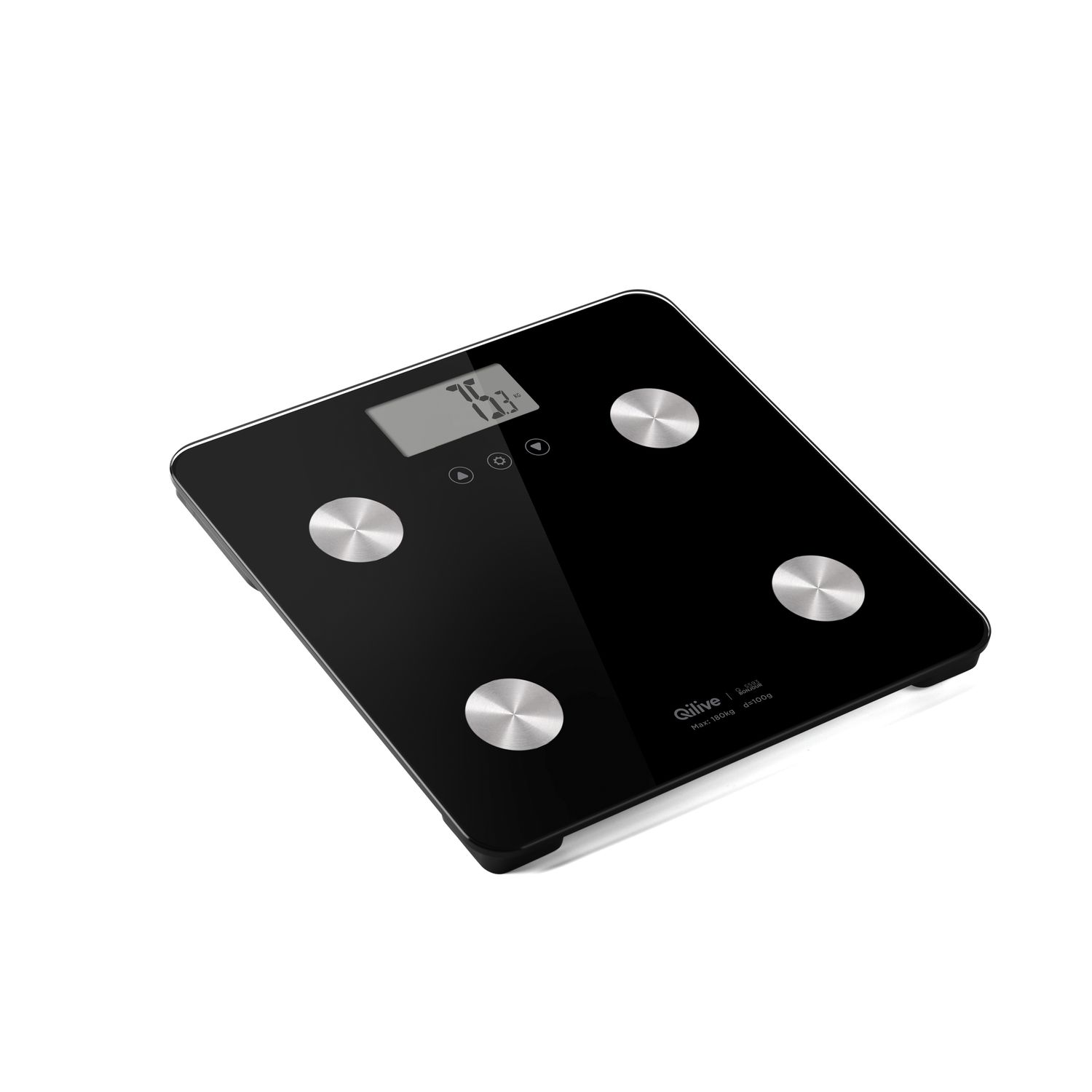 Voir la diapositive 6 : QILIVE Pèse personne impédancemètre Q.5593 - Noir