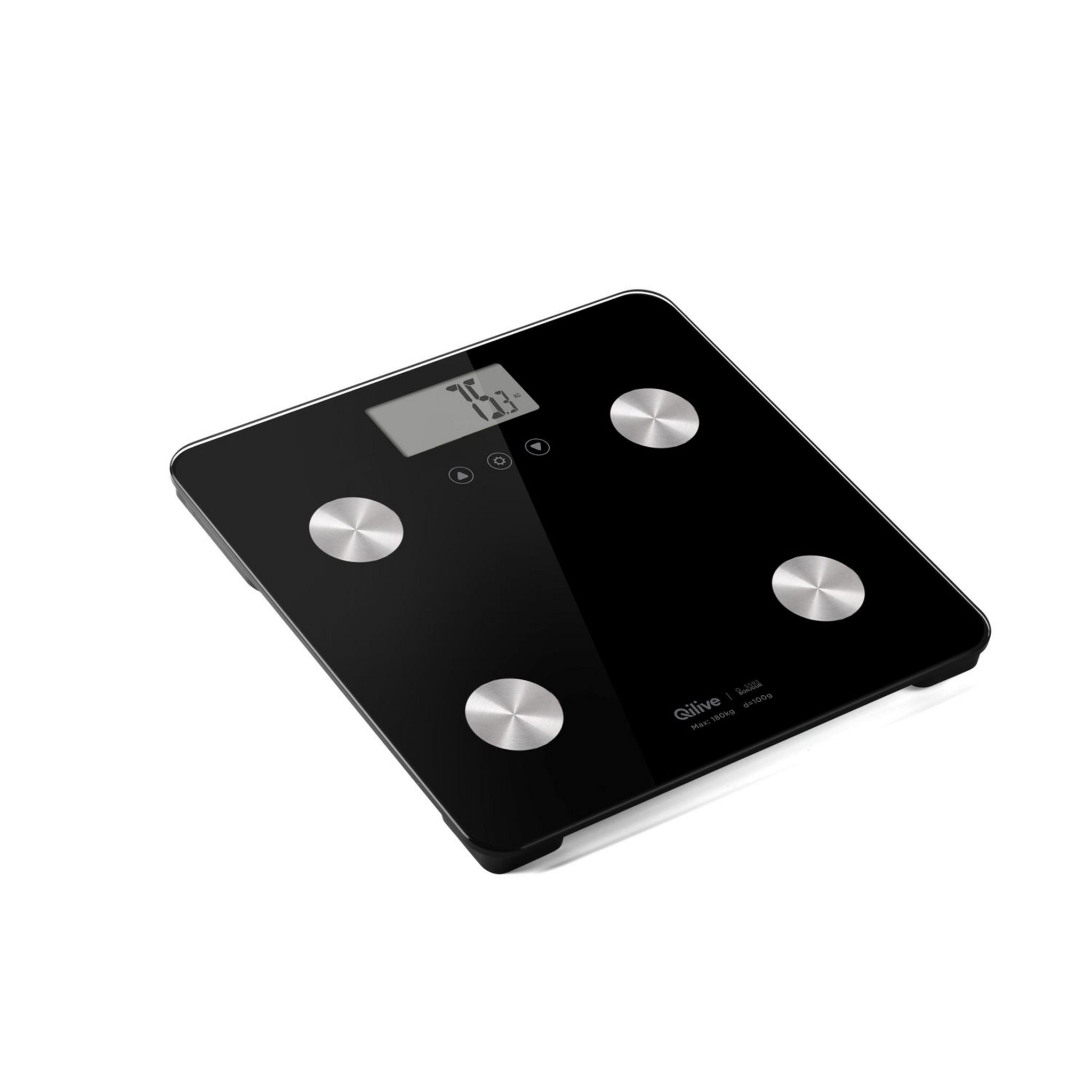 Voir la diapositive 6 : QILIVE Pèse personne impédancemètre Q.5593 - Noir